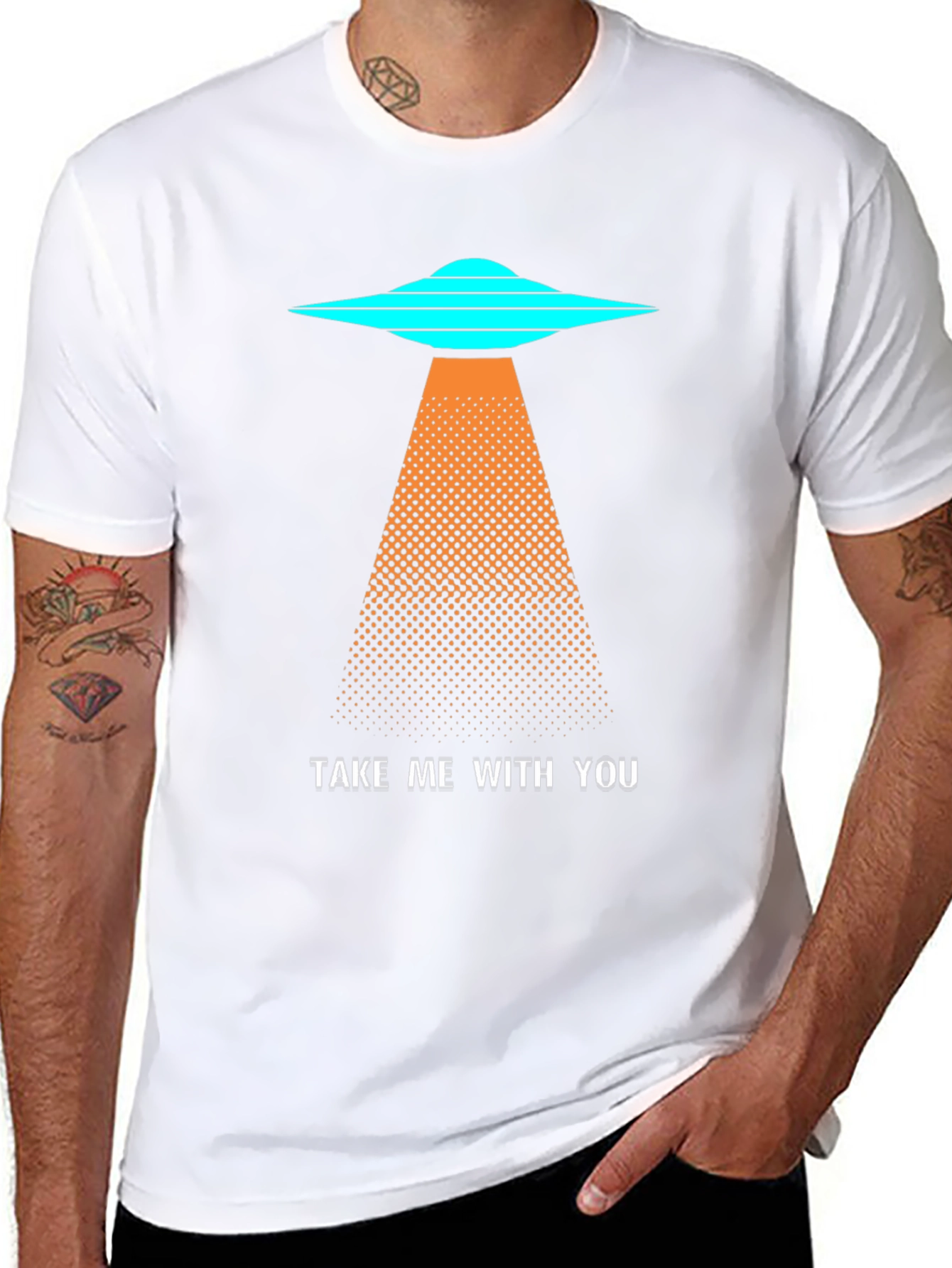 UFO Abduction Graphic T-Shirt - Take Me With You!