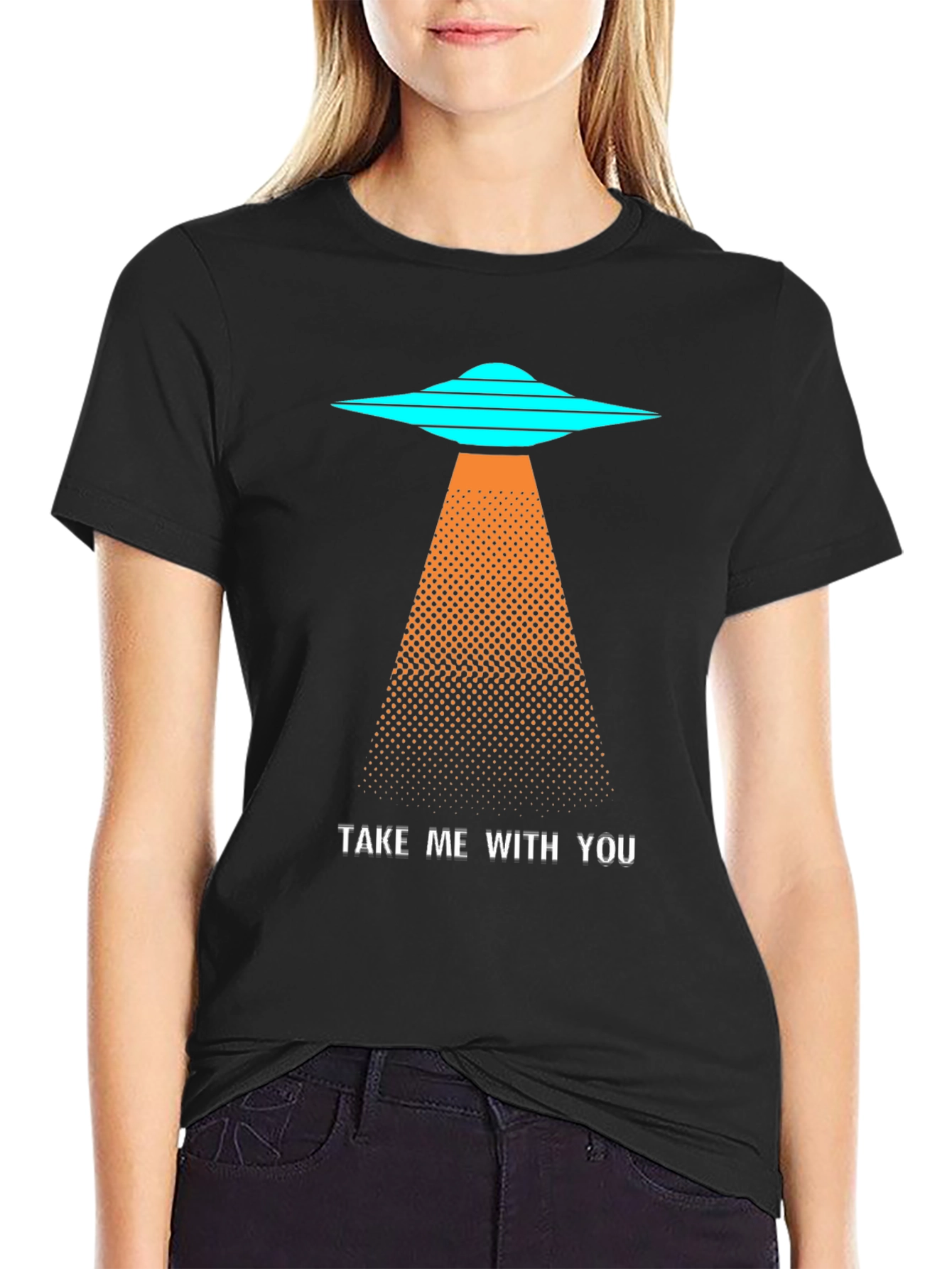 UFO Abduction Graphic T-Shirt - Take Me With You!