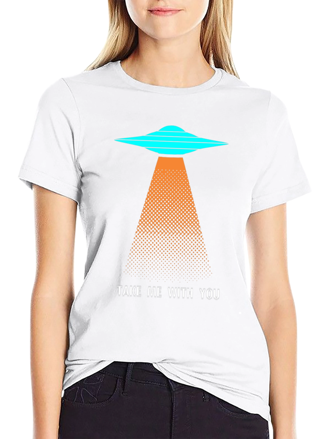 UFO Abduction Graphic T-Shirt - Take Me With You!