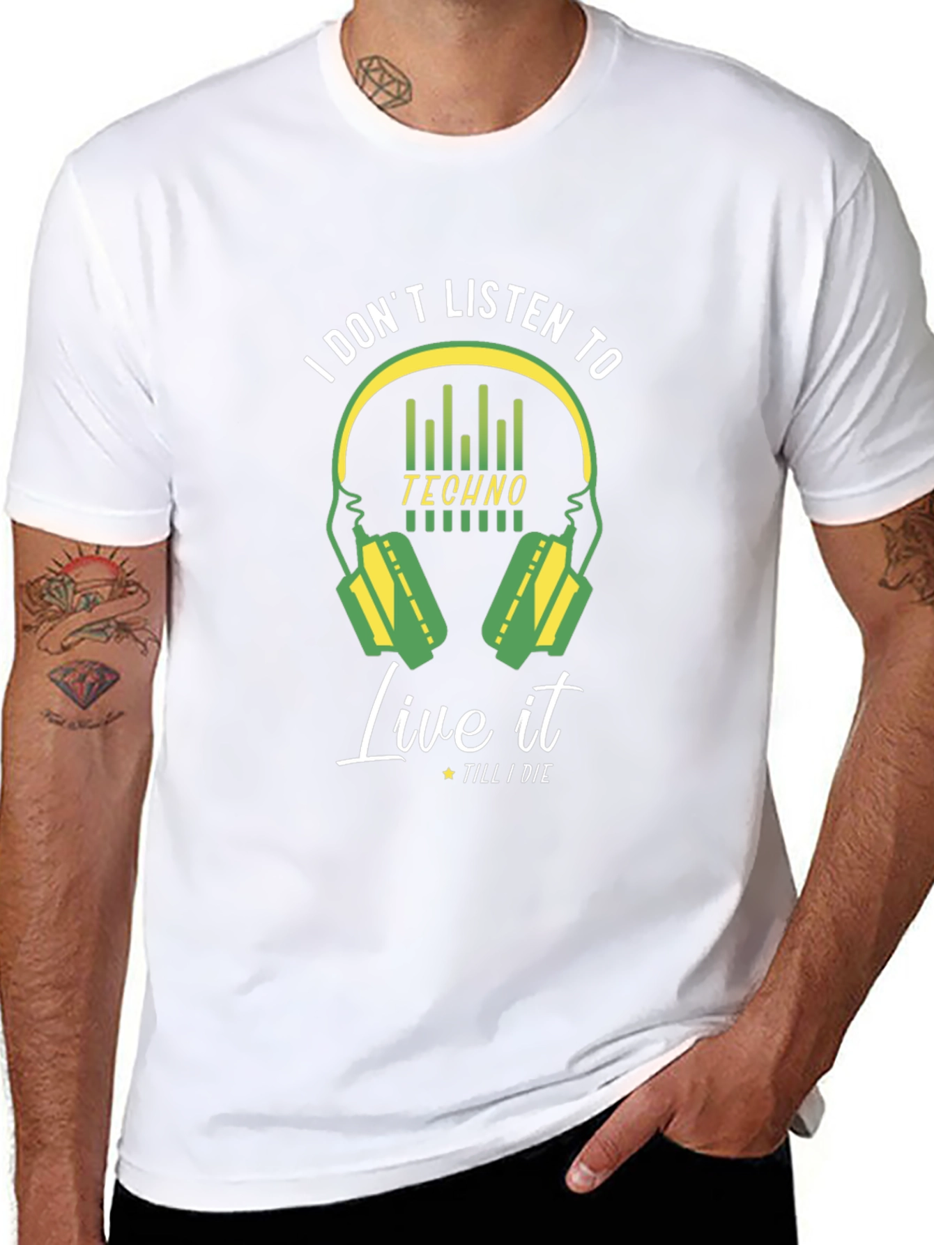 Techno Music Lover Graphic T-Shirt