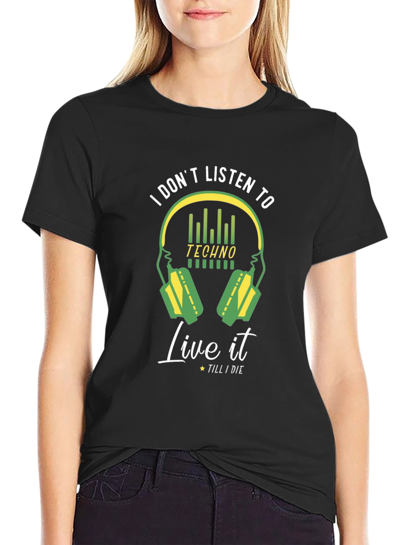 Techno Music Lover Graphic T-Shirt