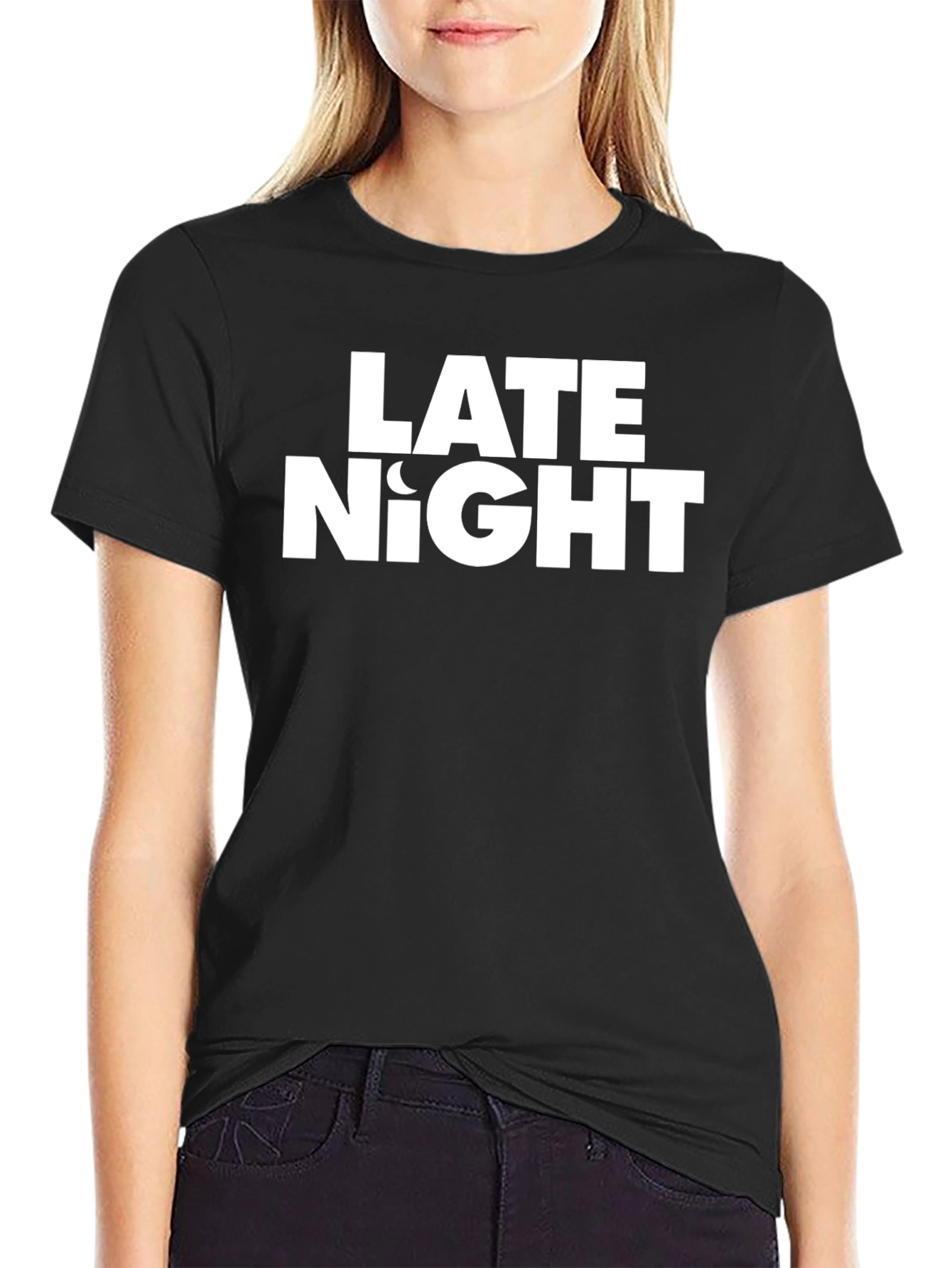 Late Night Graphic Tee - Soft Cotton Crewneck T-Shirt
