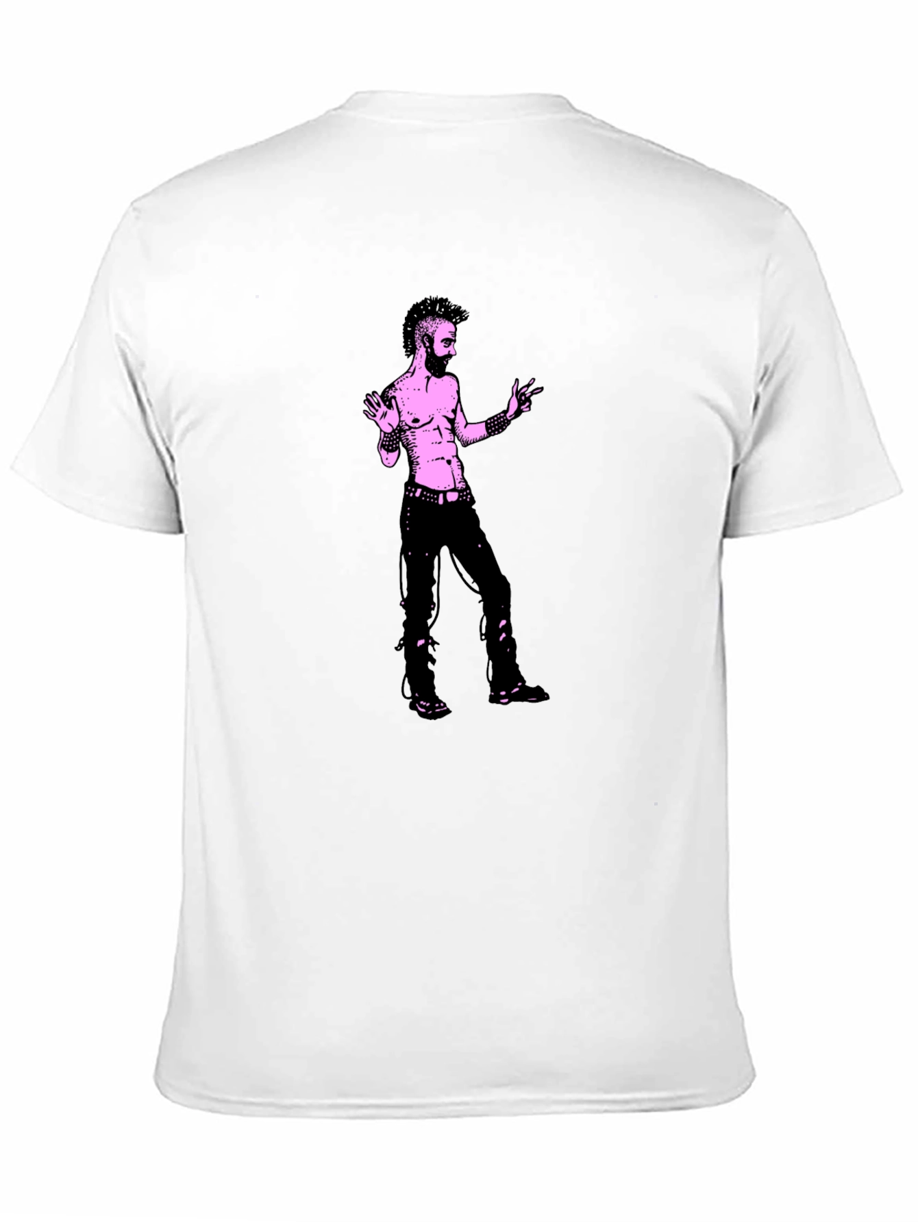 Edgy Graphic Tee - Black Cotton T-Shirt