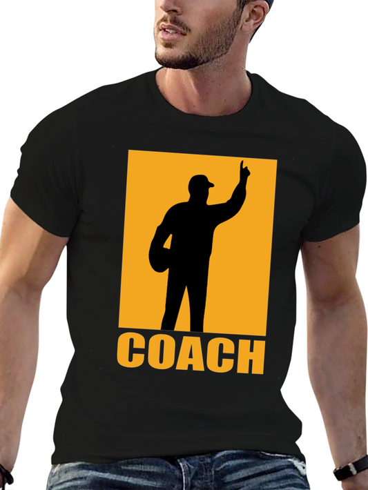 Coach Graphic T-Shirt - Black Cotton Tee