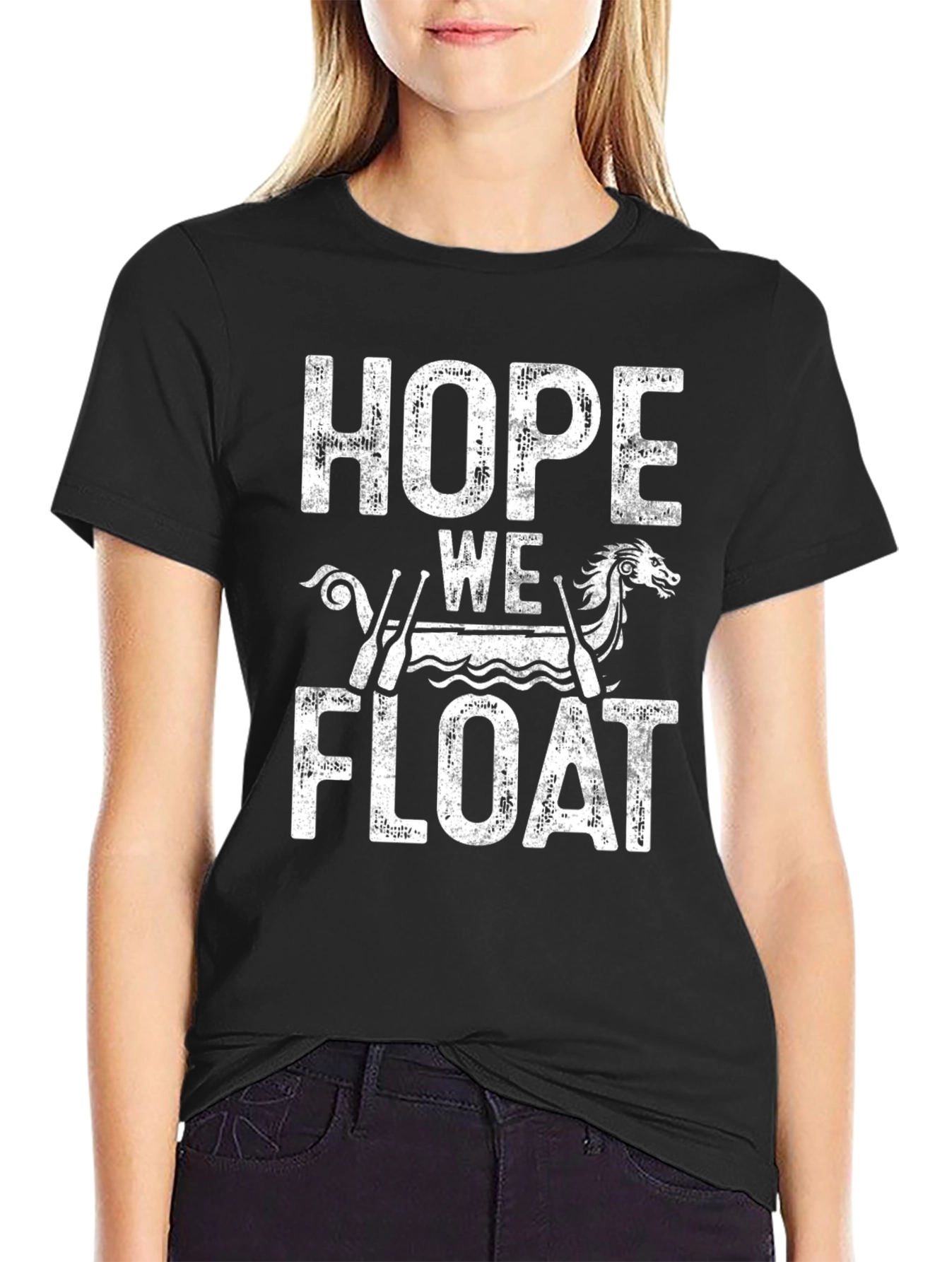 Hope We Float Graphic Tee - Novelty T-Shirt