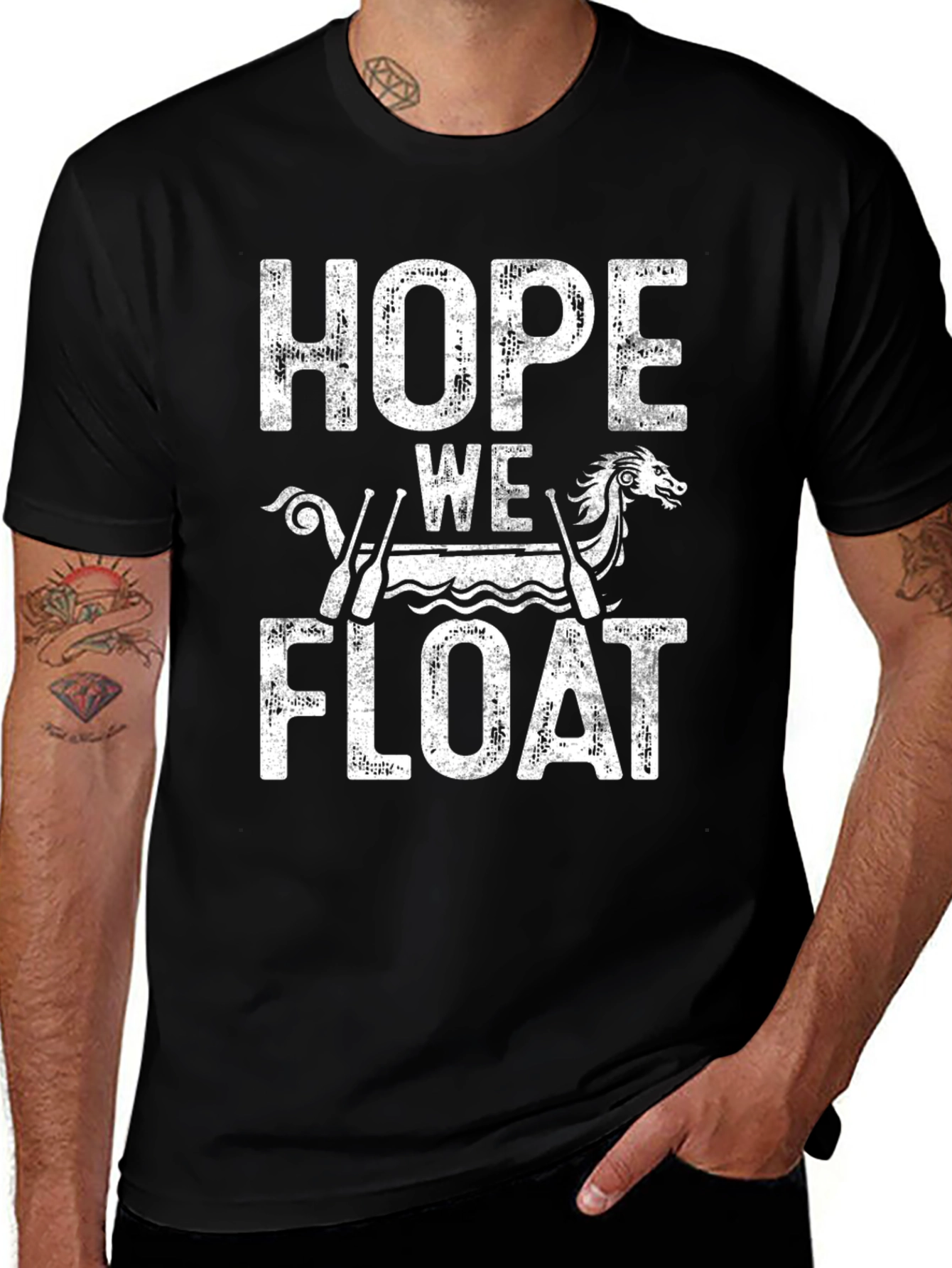 Hope We Float Graphic Tee - Novelty T-Shirt