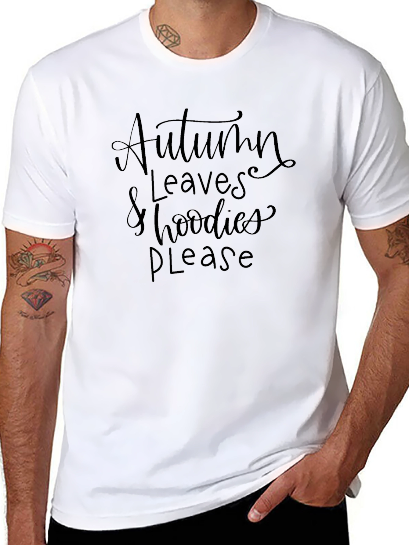 Autumn Leaves & Hoodies Please T-Shirt