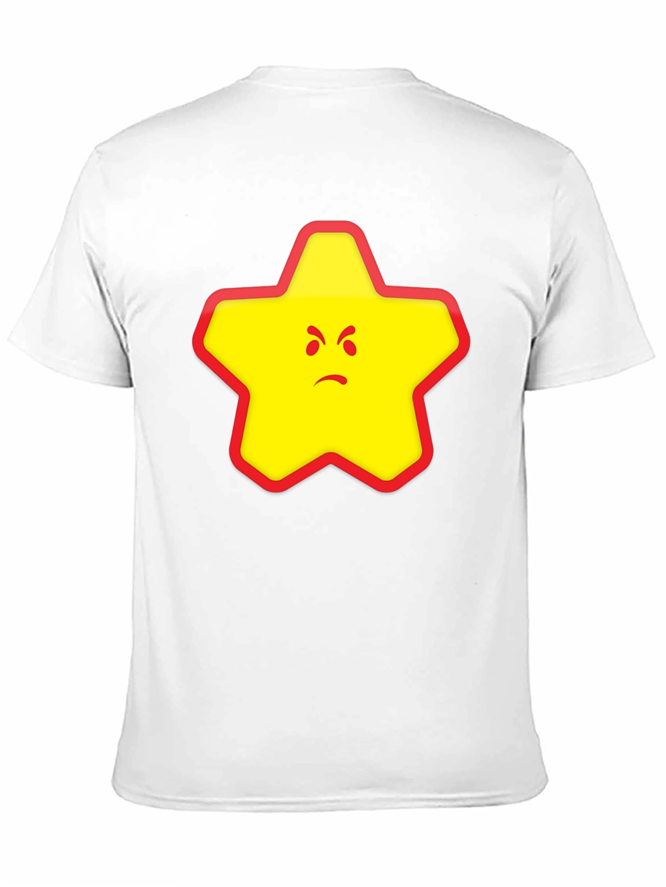 Angry Star Graphic Tee - Black Cotton Blend T-Shirt