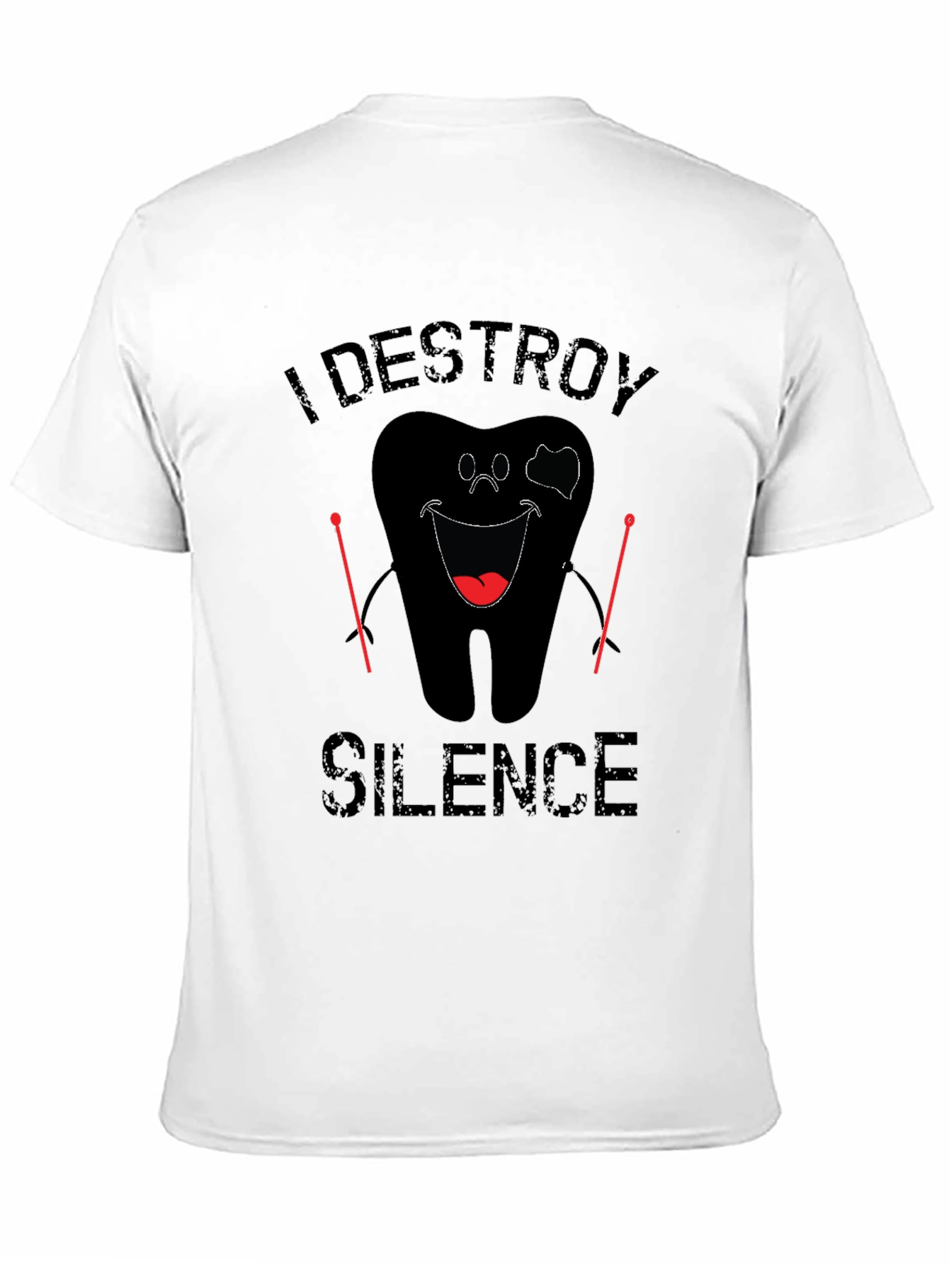 I Destroy Silence Black Graphic Tee