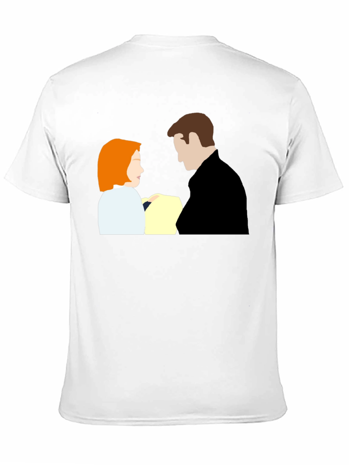 X-Files Mulder and Scully Black T-Shirt
