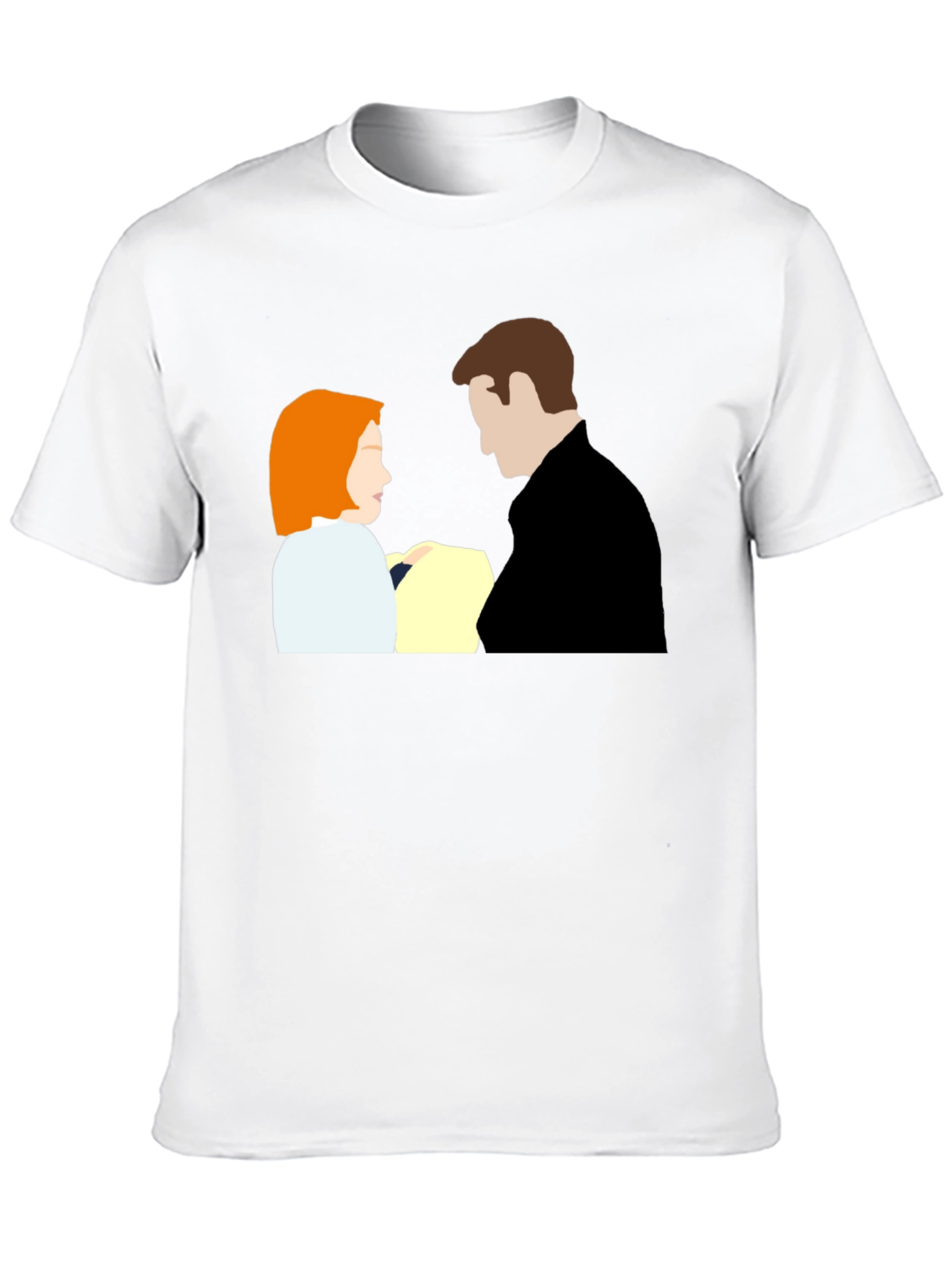 X-Files Mulder and Scully Black T-Shirt