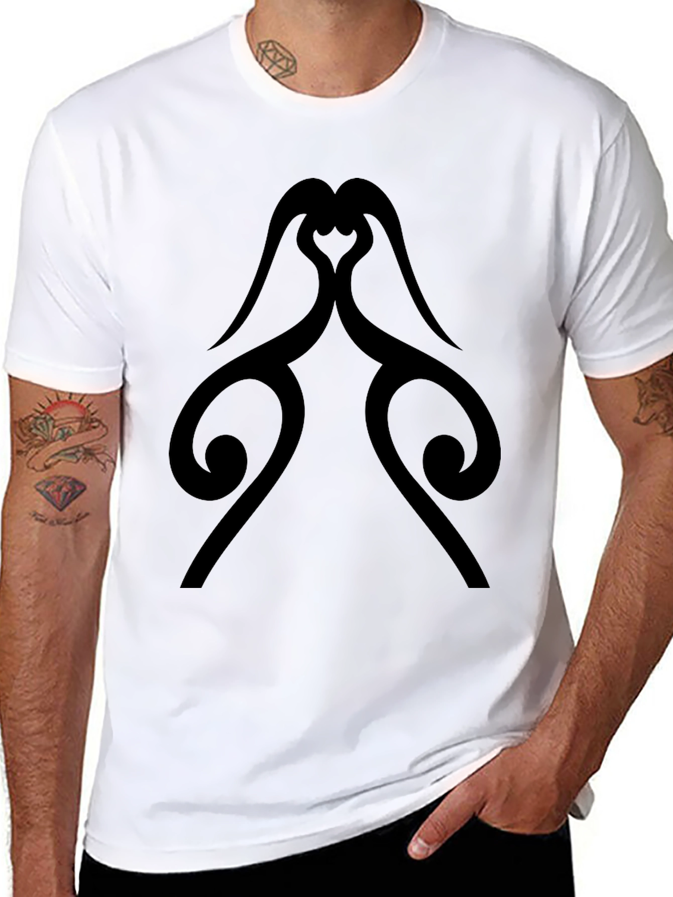 Unique Graphic Black T-Shirt