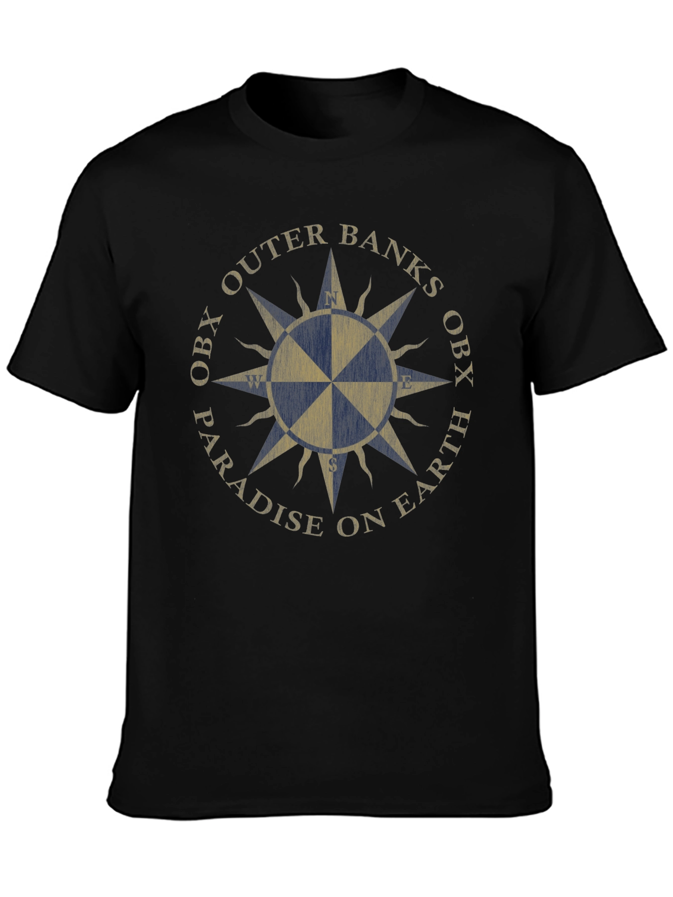 Outer Banks OBX Compass Black T-Shirt