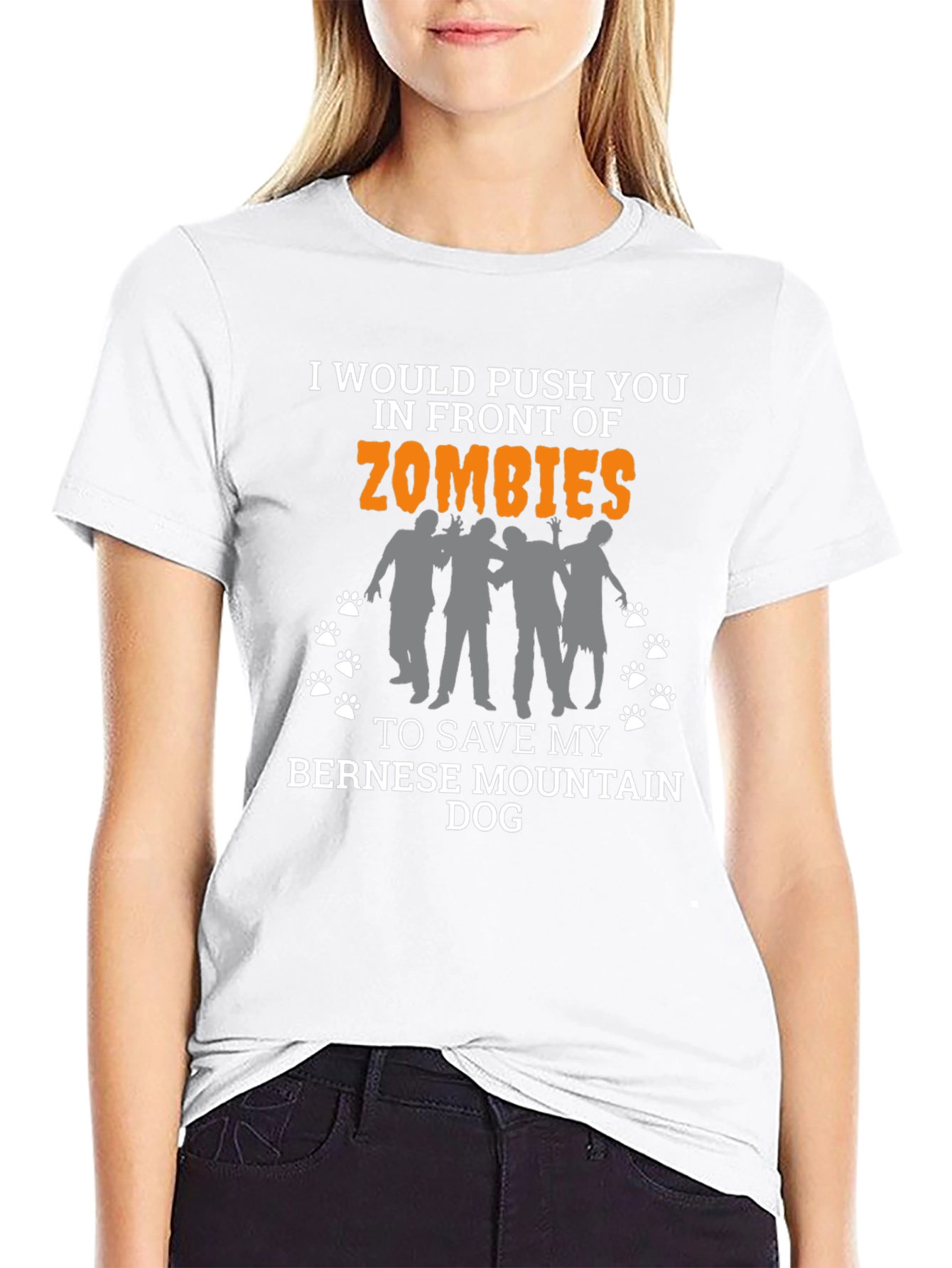Funny Bernese Mountain Dog Zombie T-Shirt