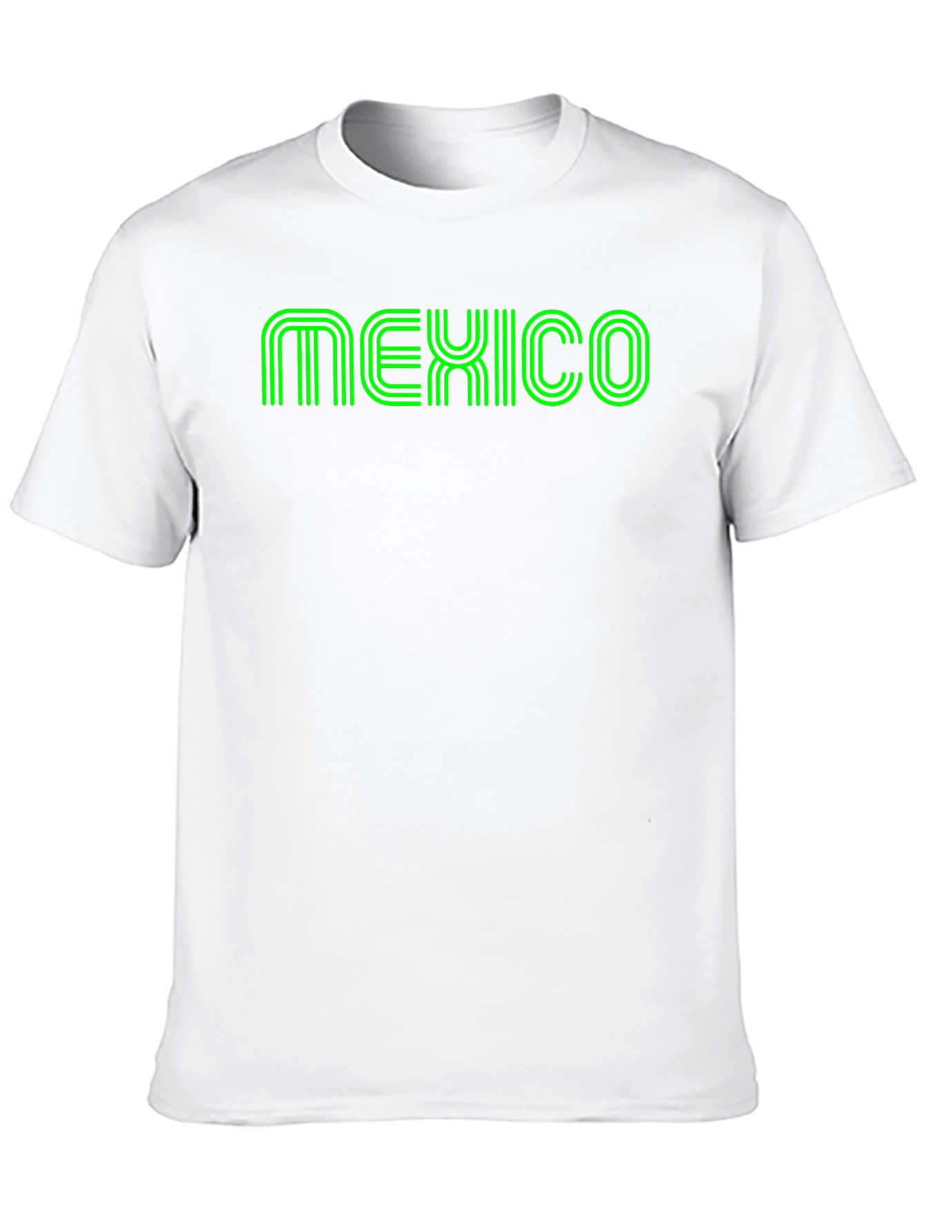 Mexico Green Graphic Print Black T-Shirt