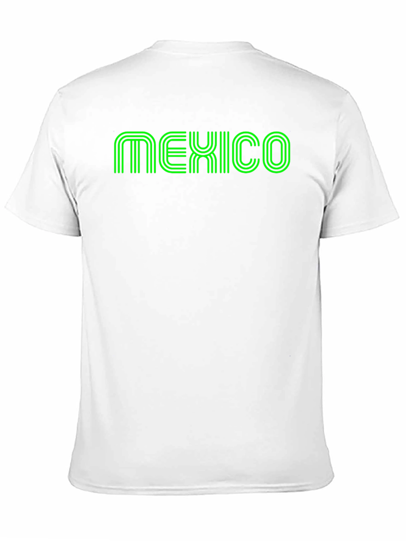 Mexico Green Graphic Print Black T-Shirt