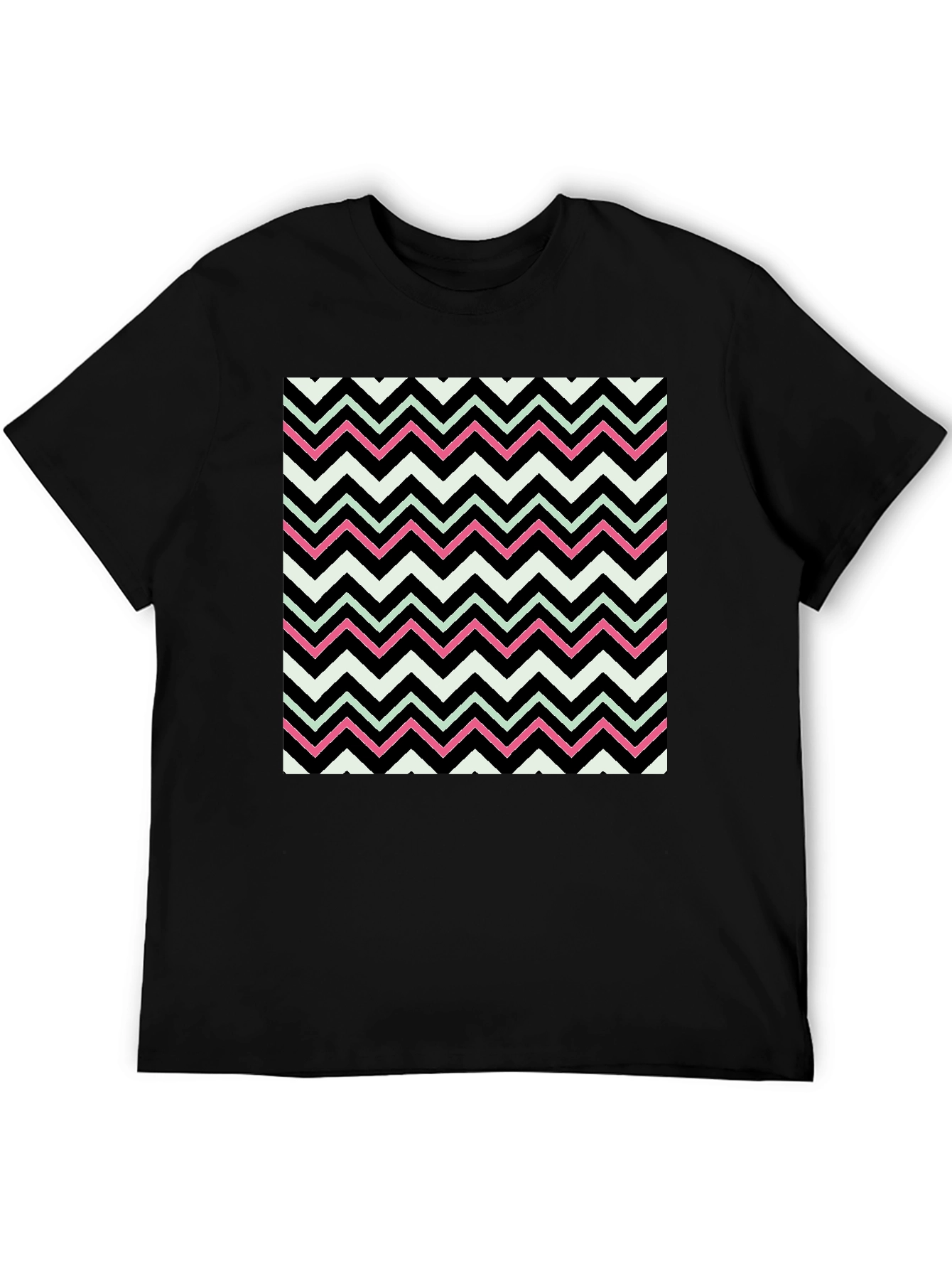 Zigzag Pattern T-Shirt - Modern Graphic Tee