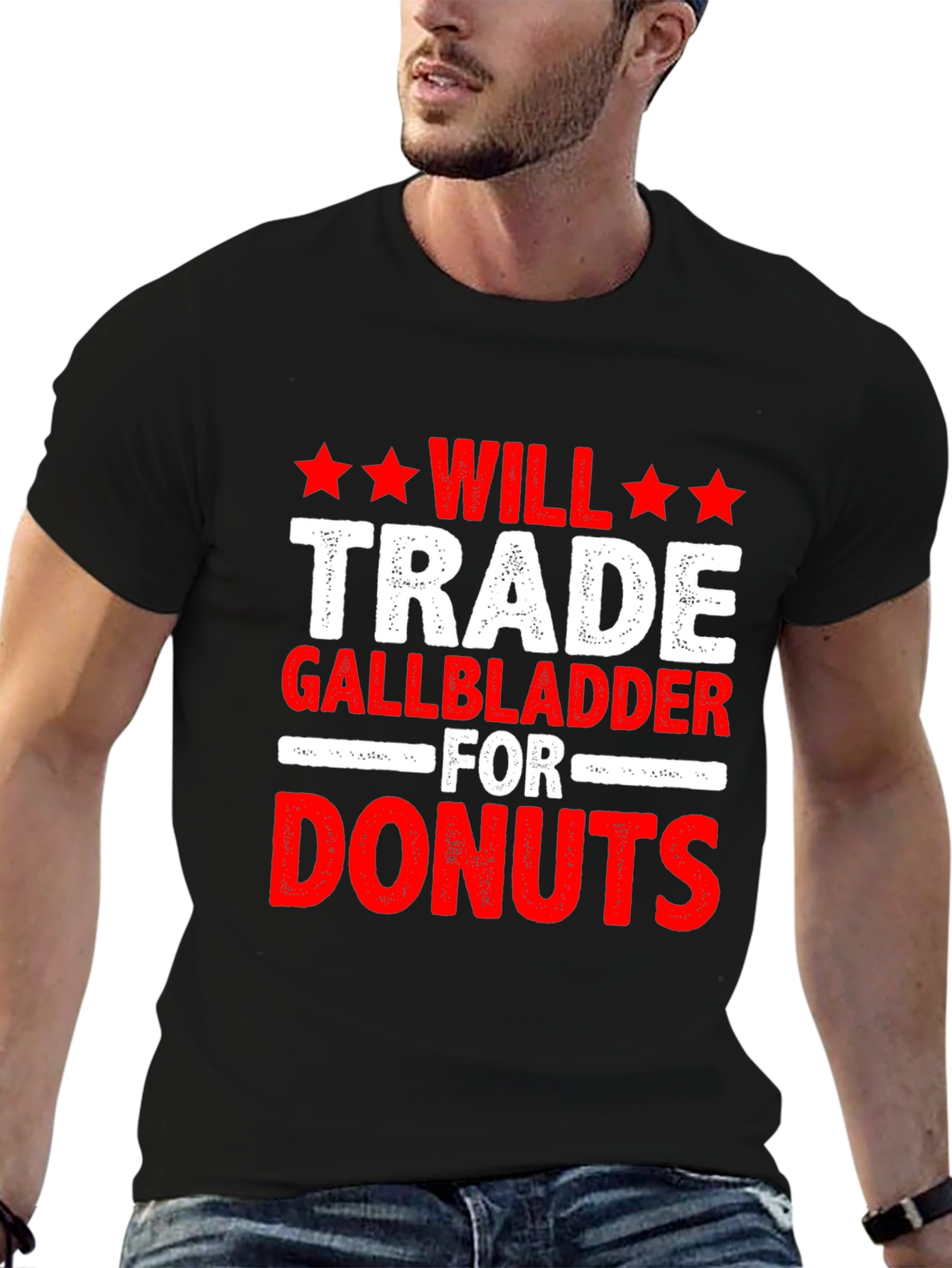 Will Trade Gallbladder for Donuts Graphic Tee