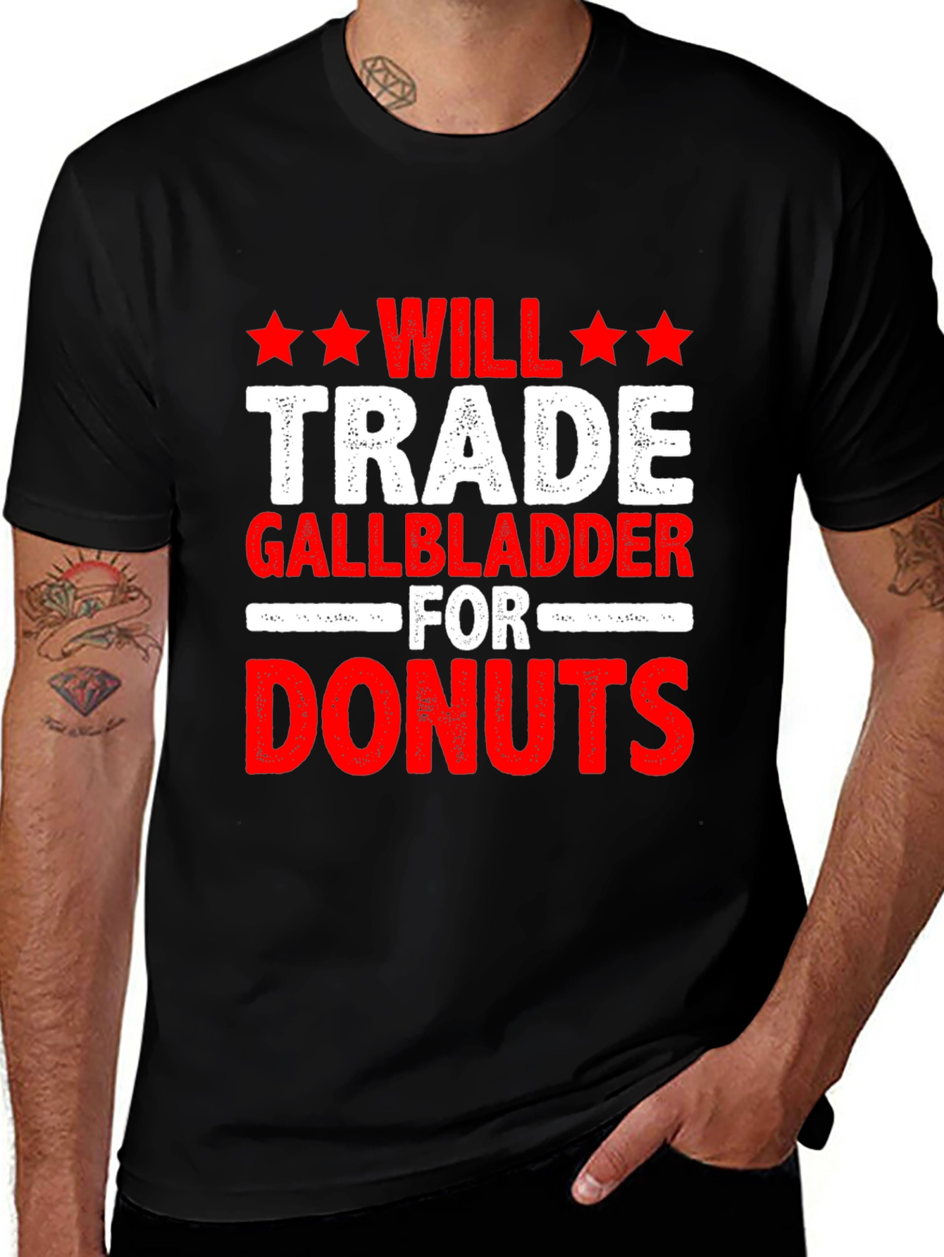 Will Trade Gallbladder for Donuts Graphic Tee