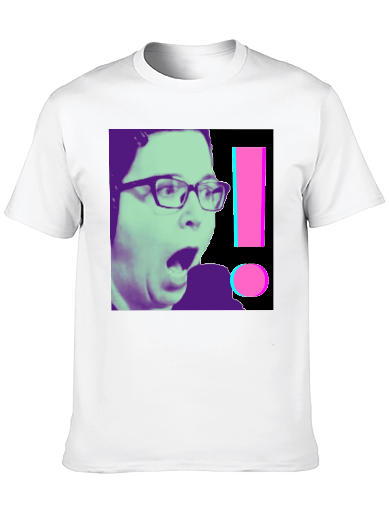 Shocked Gamer Graphic Tee - Novelty Black T-Shirt