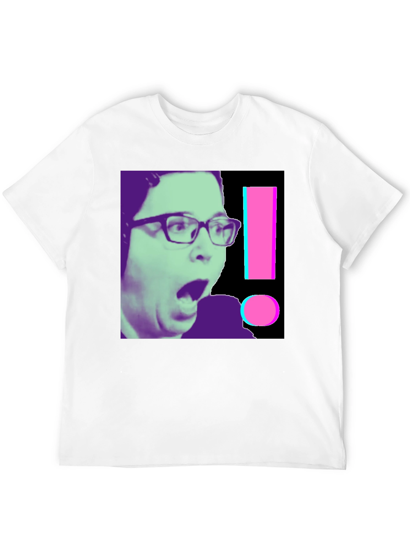 Shocked Gamer Graphic Tee - Novelty Black T-Shirt