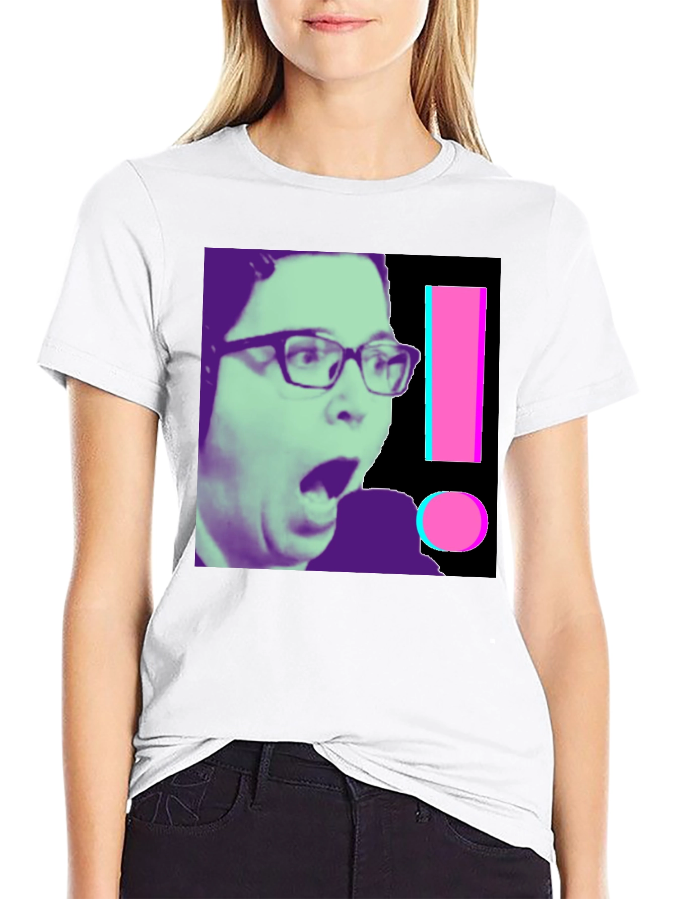 Shocked Gamer Graphic Tee - Novelty Black T-Shirt