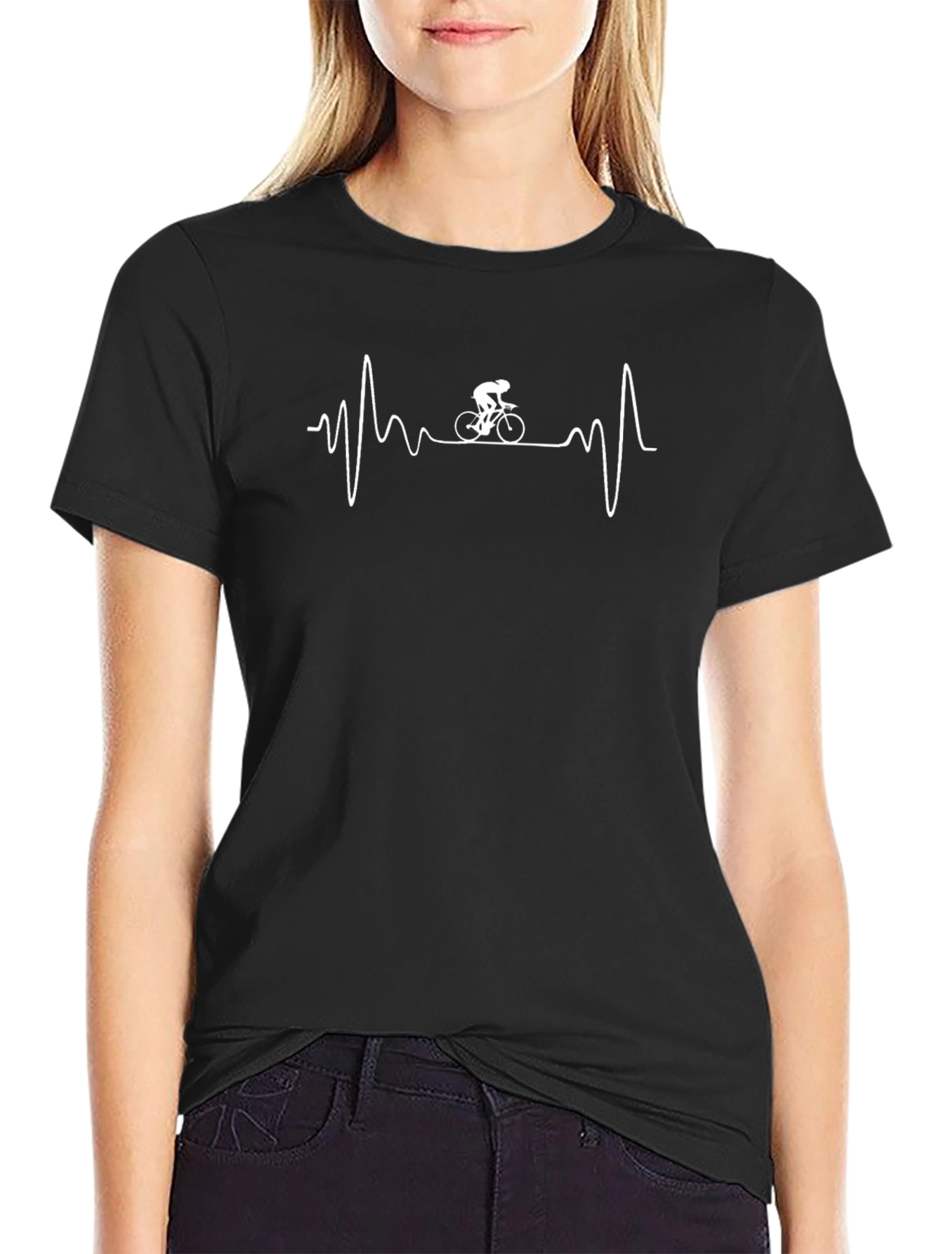 Cycling Heartbeat T-Shirt - Ride On!