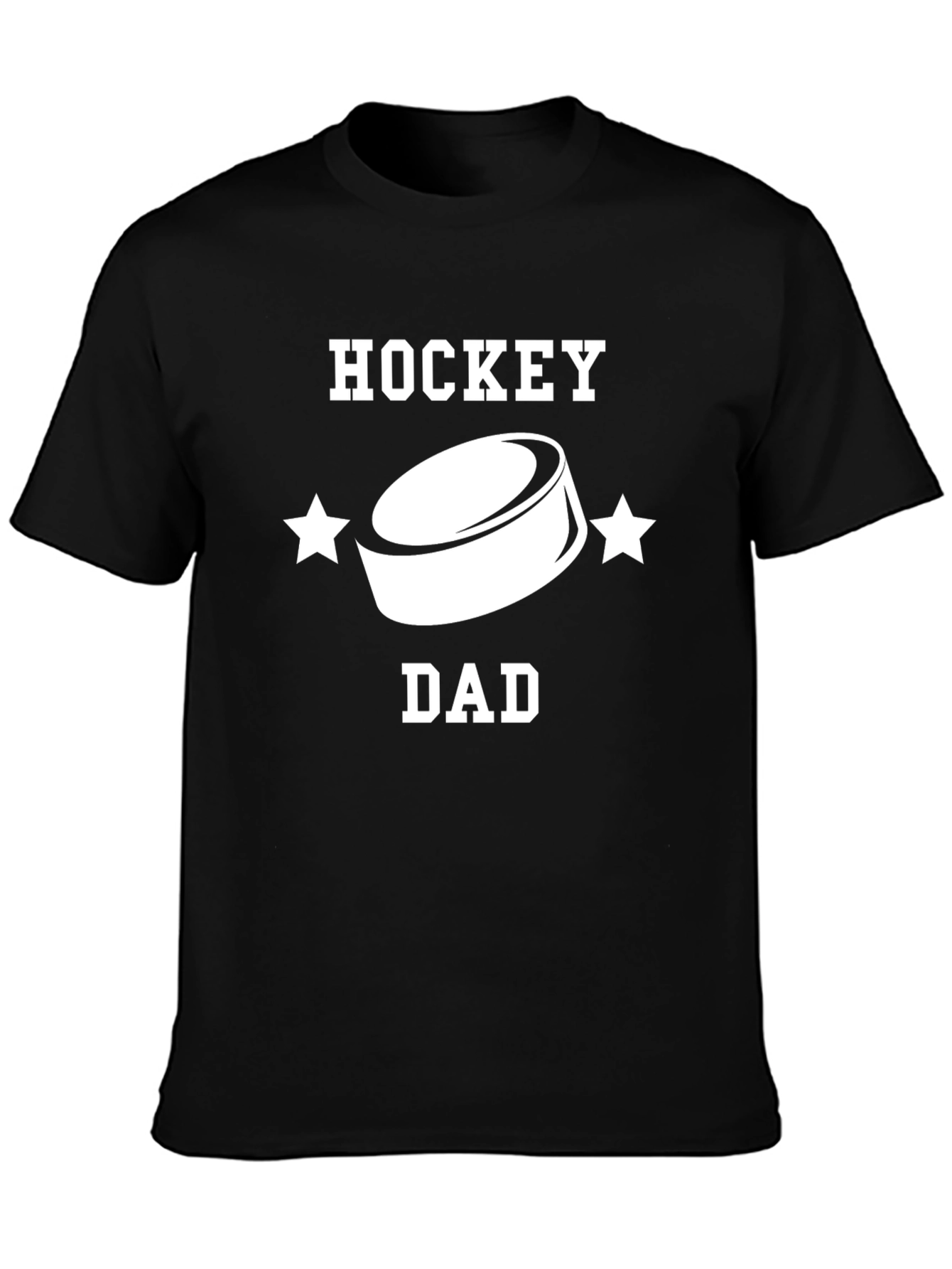 Hockey Dad T-Shirt - Black Sporty Graphic Tee