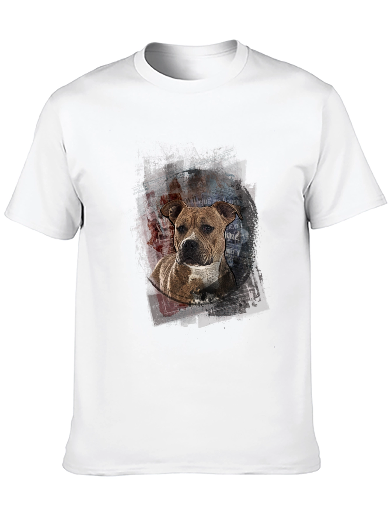 Dog Art Graphic Print T-Shirt - Unisex Casual Tee