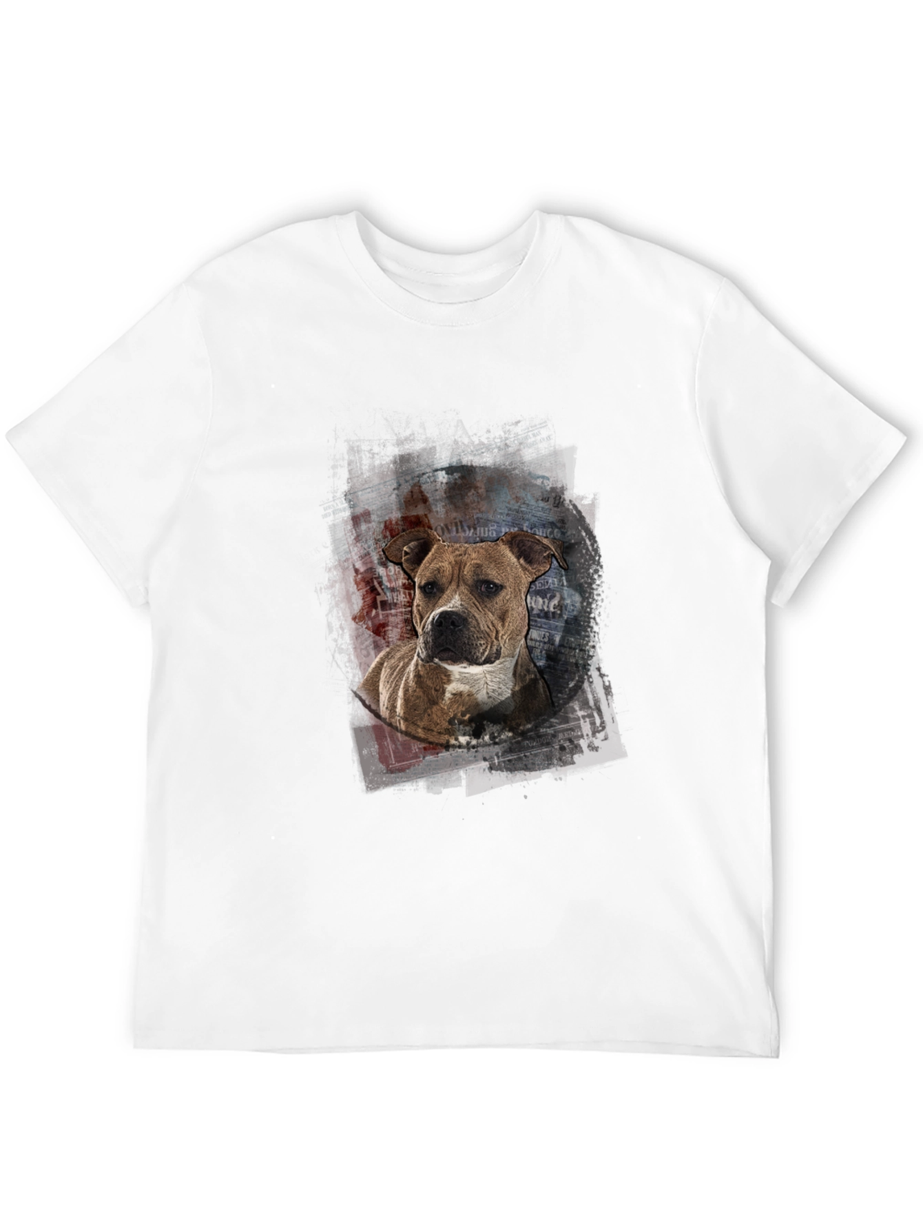 Dog Art Graphic Print T-Shirt - Unisex Casual Tee