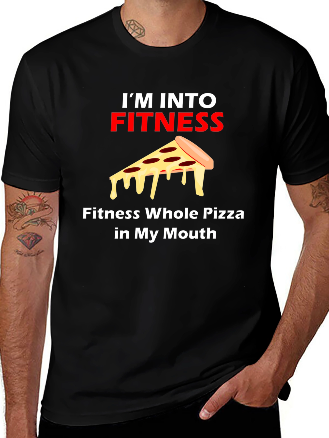 Fitness Pizza Graphic Tee