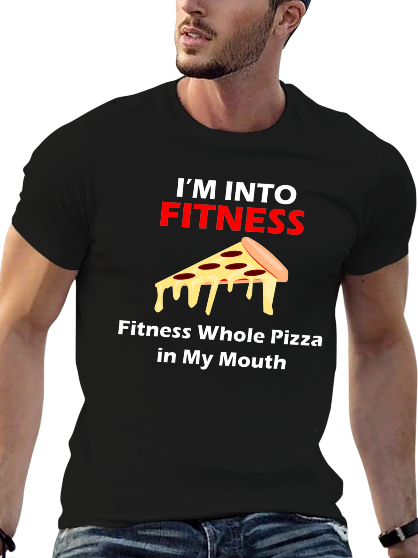 Fitness Pizza Graphic Tee
