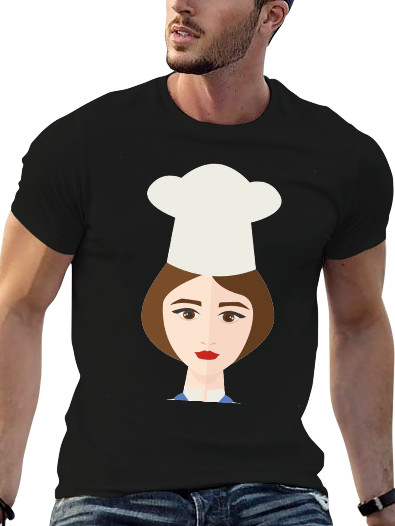 Chef Girl Graphic Tee - Unique Design Soft Cotton