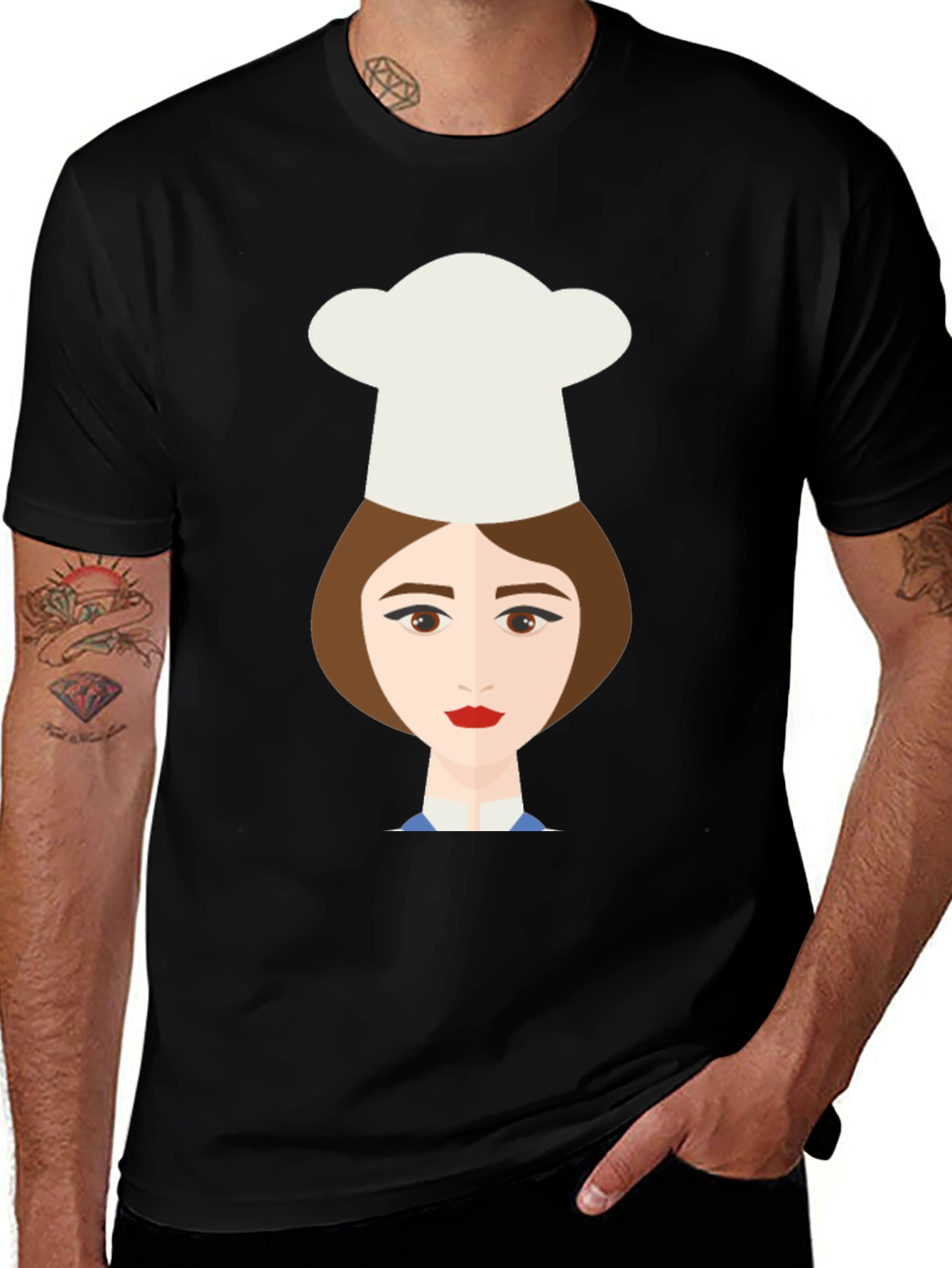 Chef Girl Graphic Tee - Unique Design Soft Cotton