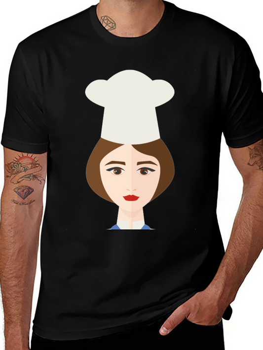 Chef Girl Graphic Tee - Unique Design Soft Cotton