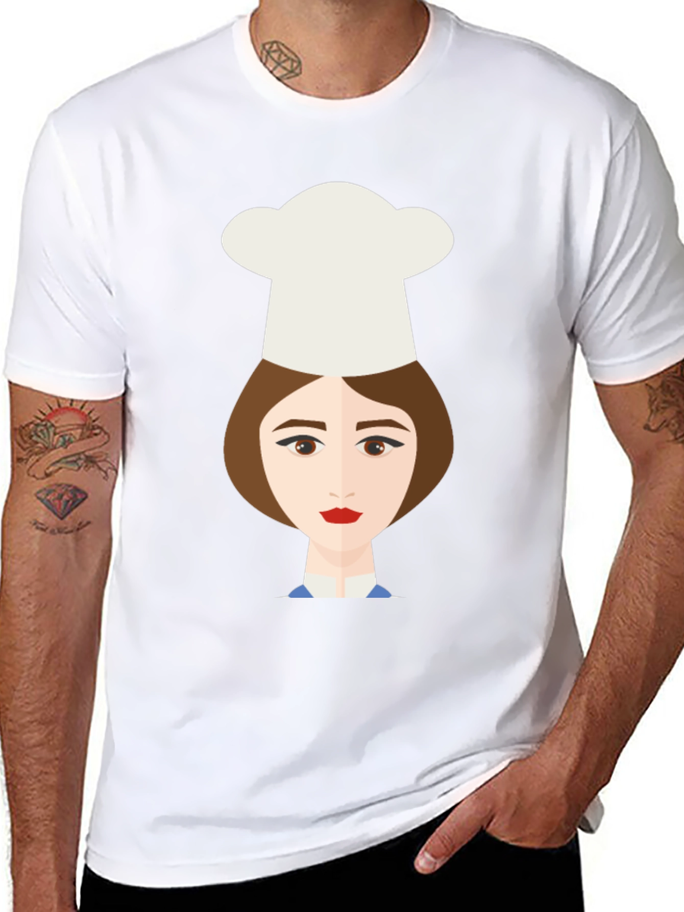 Chef Girl Graphic Tee - Unique Design Soft Cotton