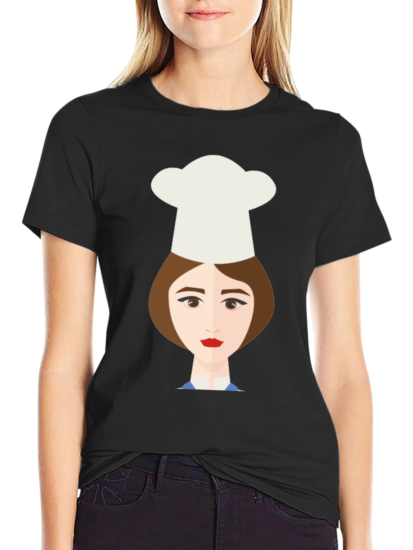Chef Girl Graphic Tee - Unique Design Soft Cotton