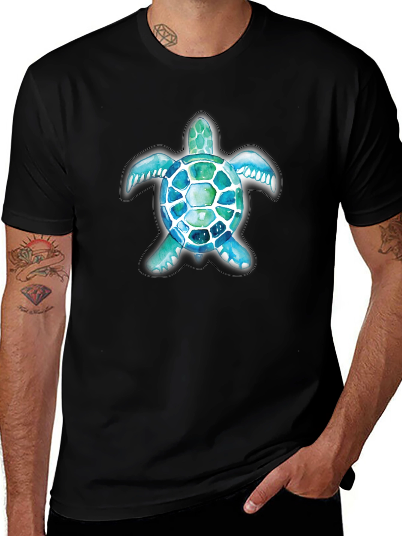 Sea Turtle Graphic Print T-Shirt