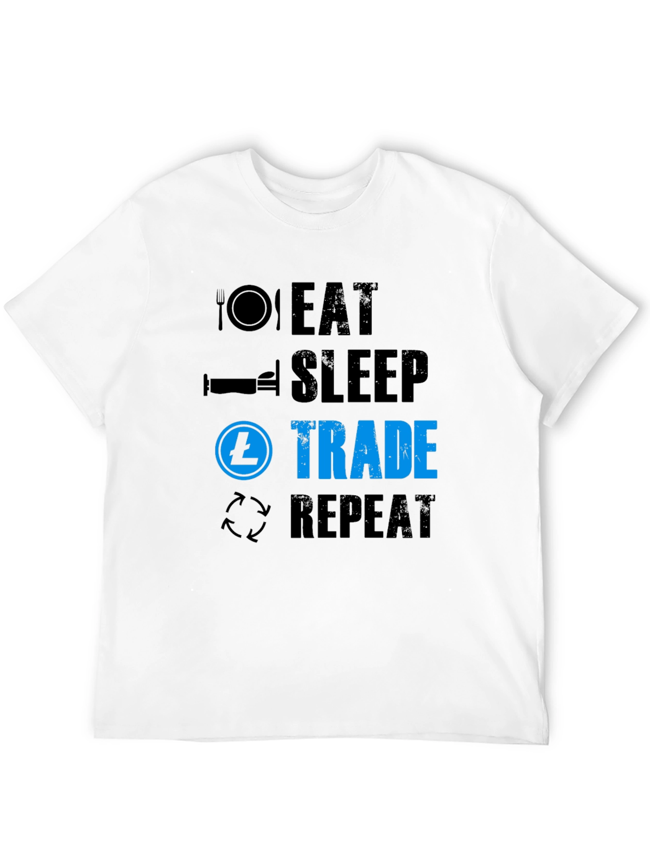 Eat Sleep Trade Repeat T-Shirt - Crypto Trader Tee