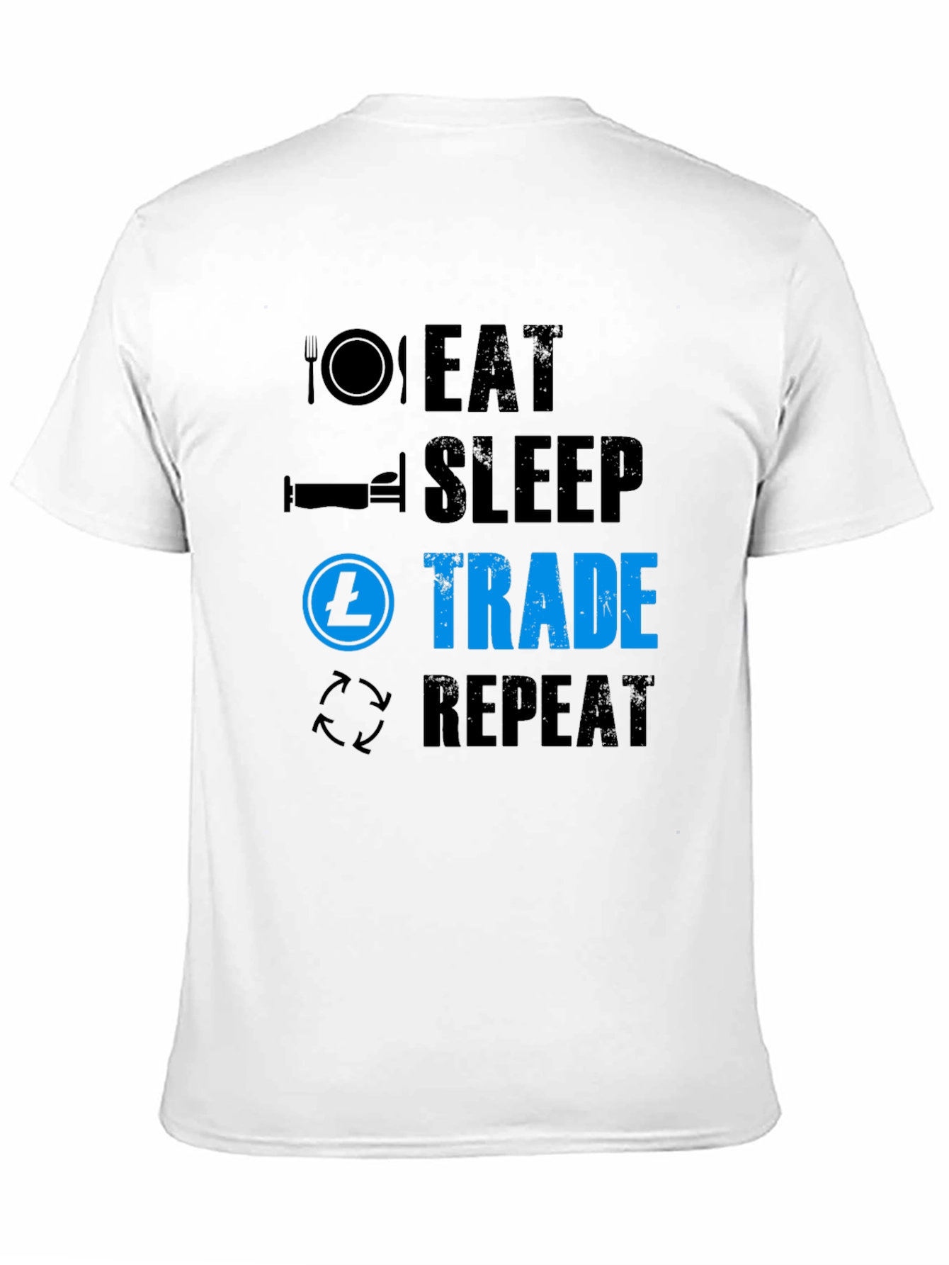 Eat Sleep Trade Repeat T-Shirt - Crypto Trader Tee