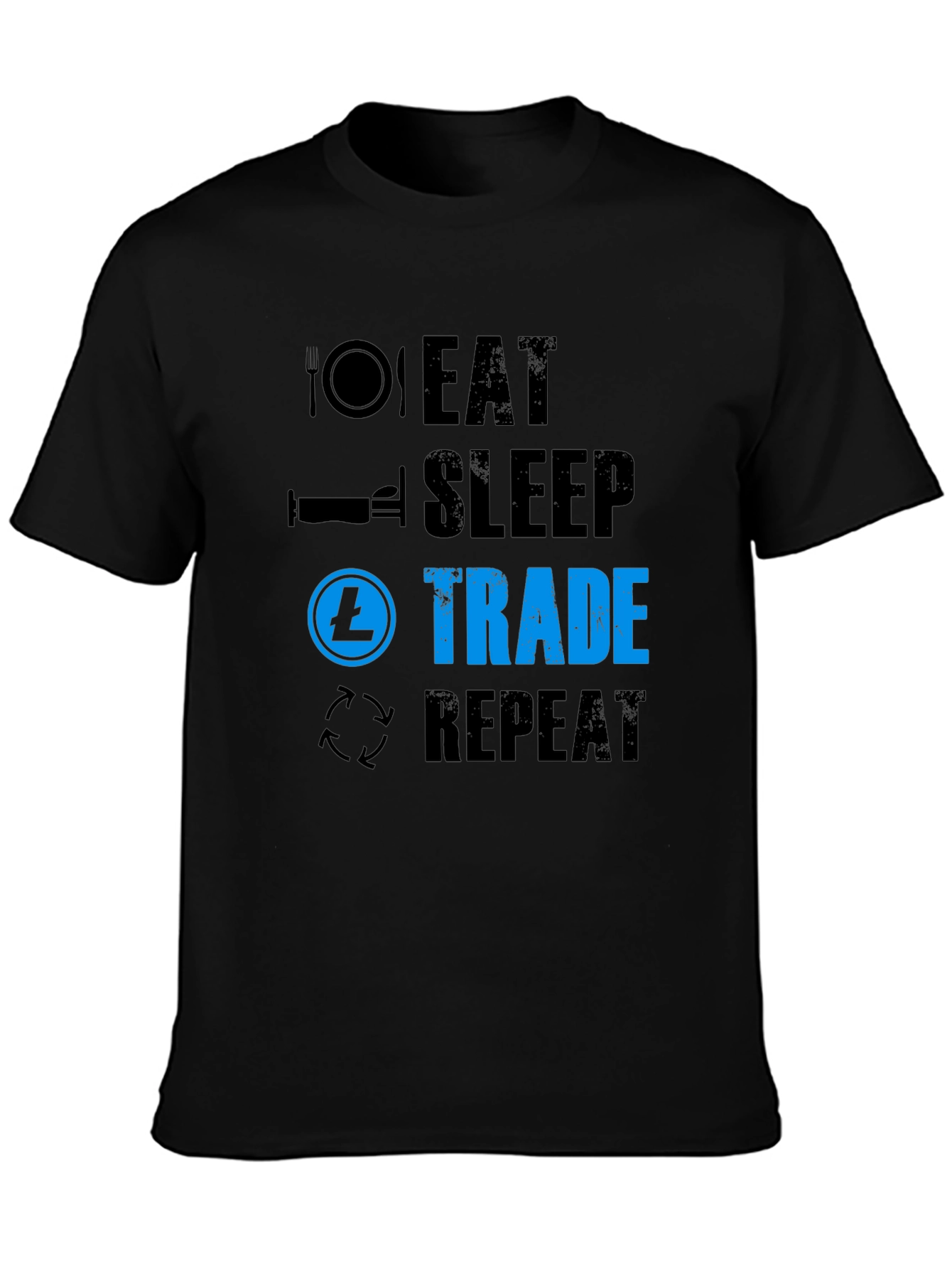 Eat Sleep Trade Repeat T-Shirt - Crypto Trader Tee
