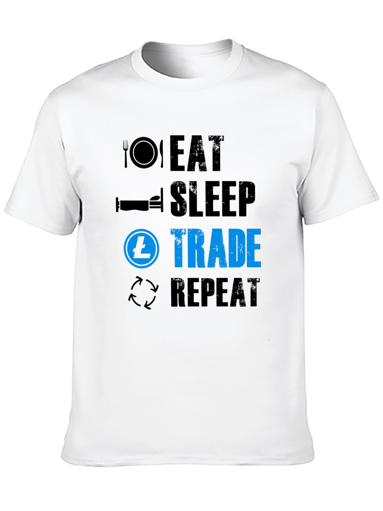 Eat Sleep Trade Repeat T-Shirt - Crypto Trader Tee