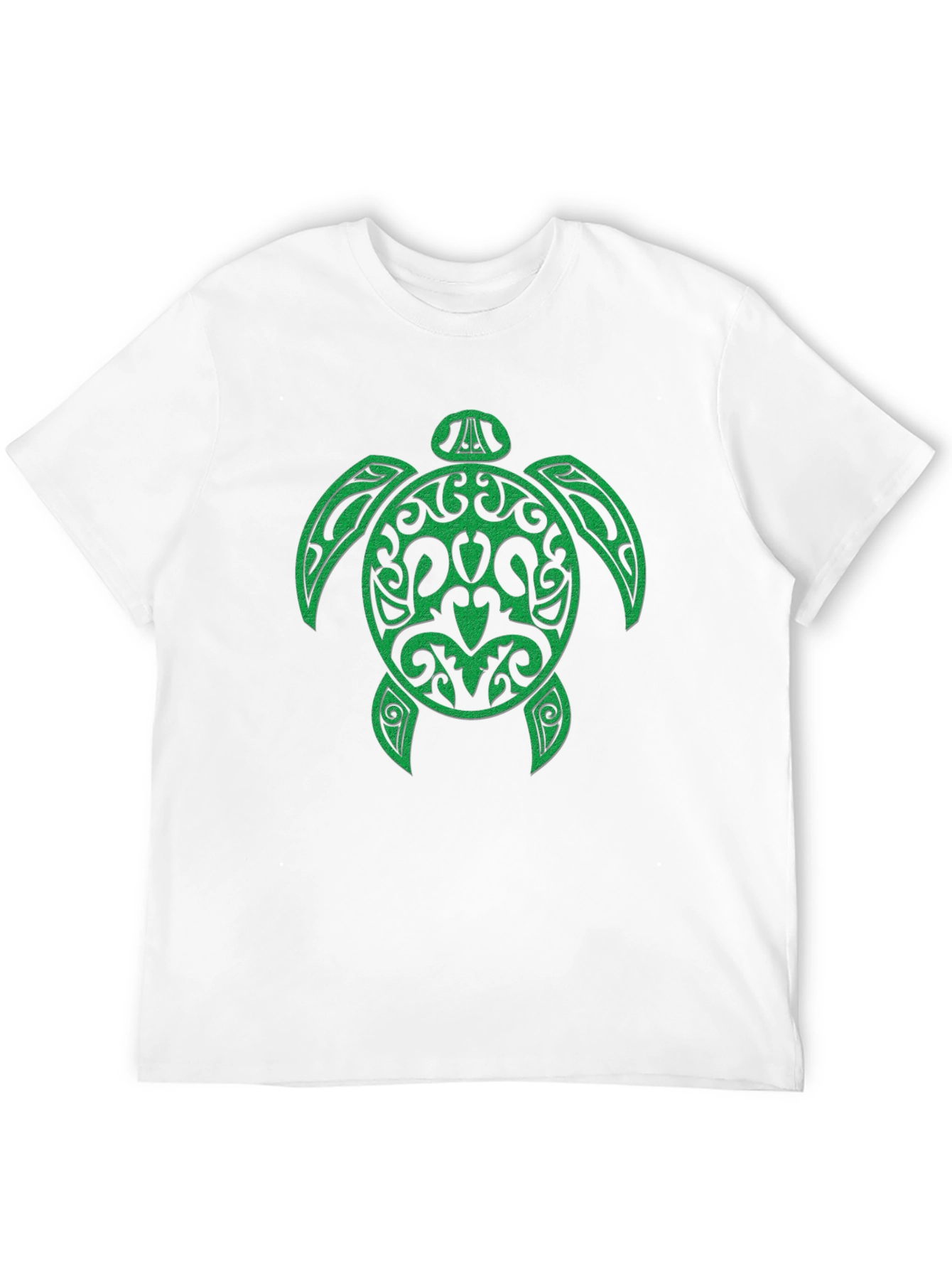 Green Turtle Graphic Black Tee