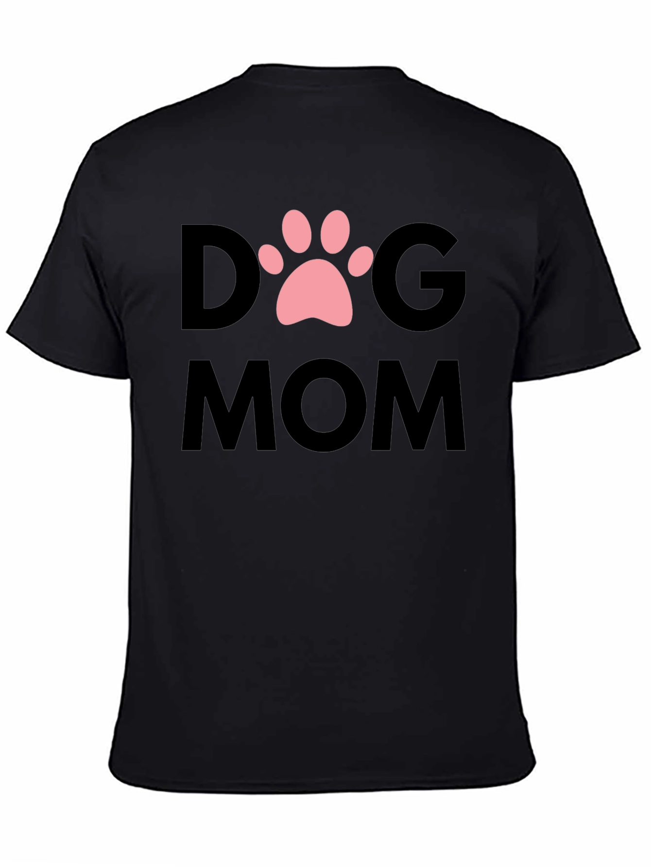 Dog Mom T-Shirt - Cute Paw Print Graphic