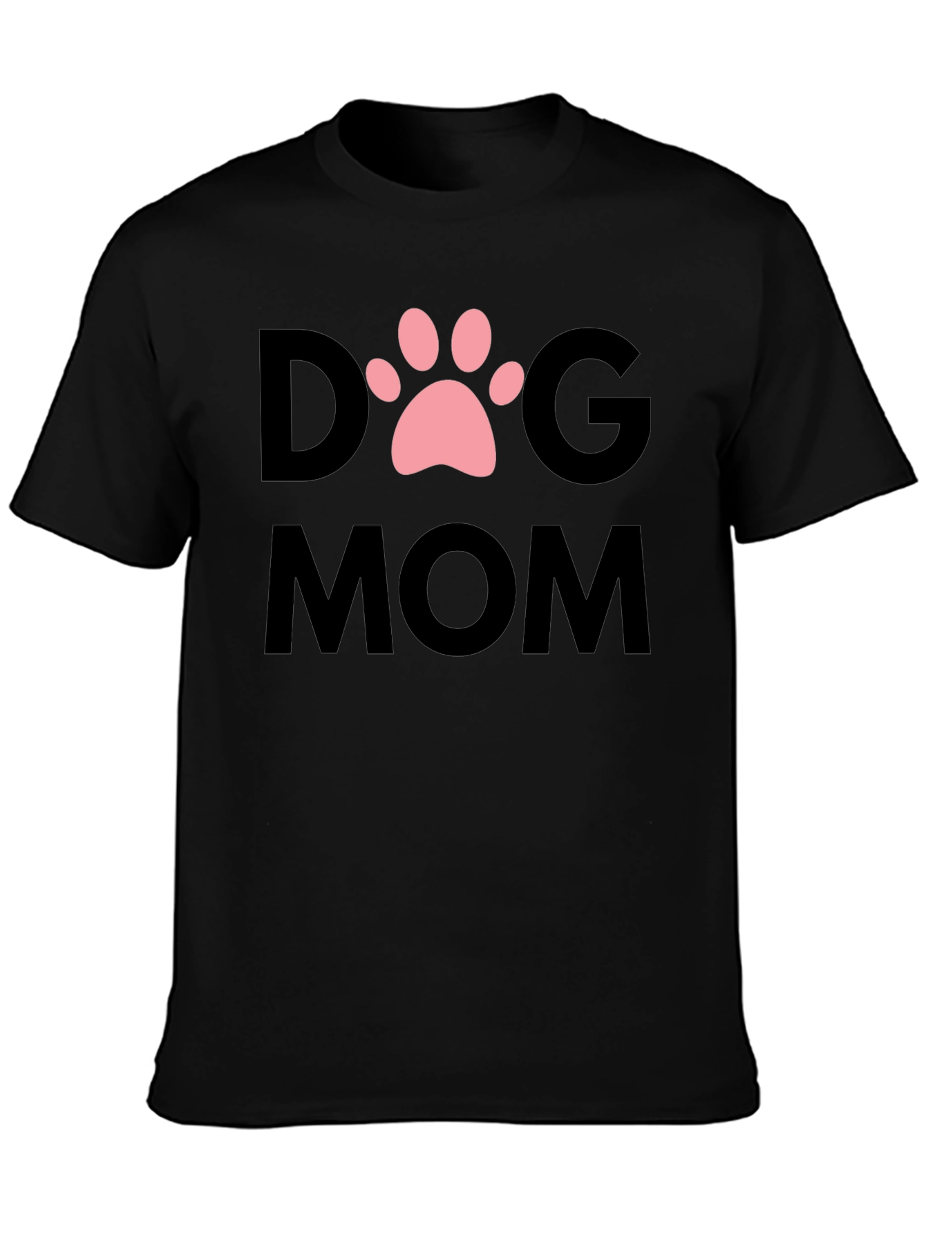 Dog Mom T-Shirt - Cute Paw Print Graphic