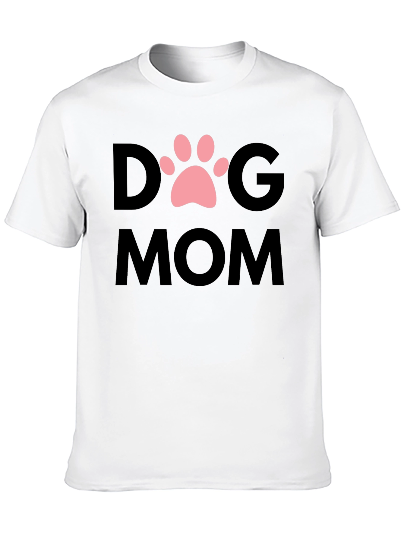 Dog Mom T-Shirt - Cute Paw Print Graphic