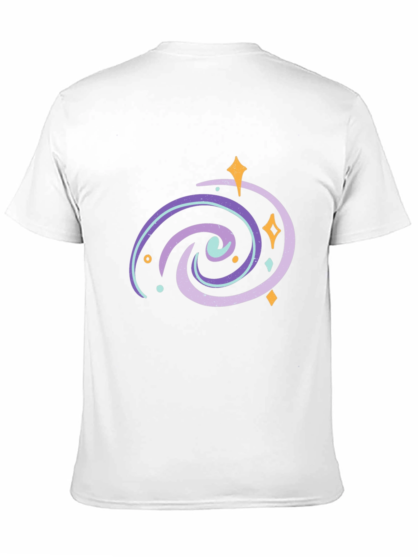 Galaxy Swirl Graphic Tee - Black Casual T-Shirt