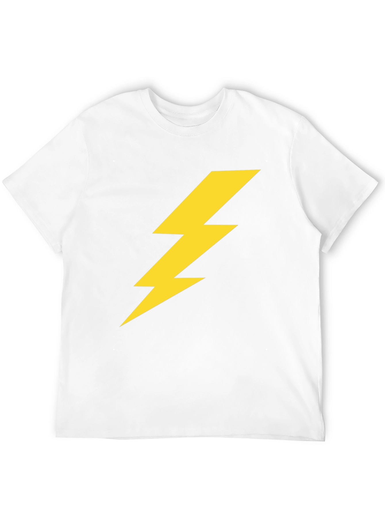 Lightning Bolt Graphic Tee - Black Casual T-Shirt