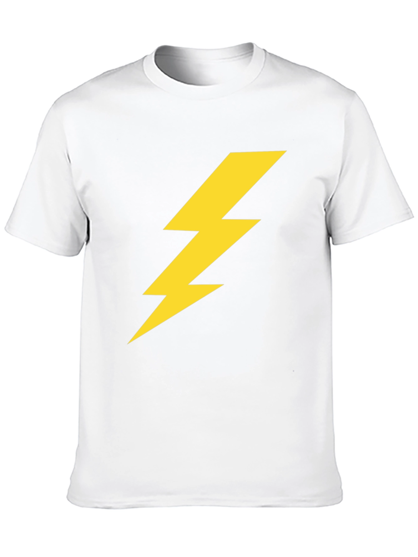 Lightning Bolt Graphic Tee - Black Casual T-Shirt