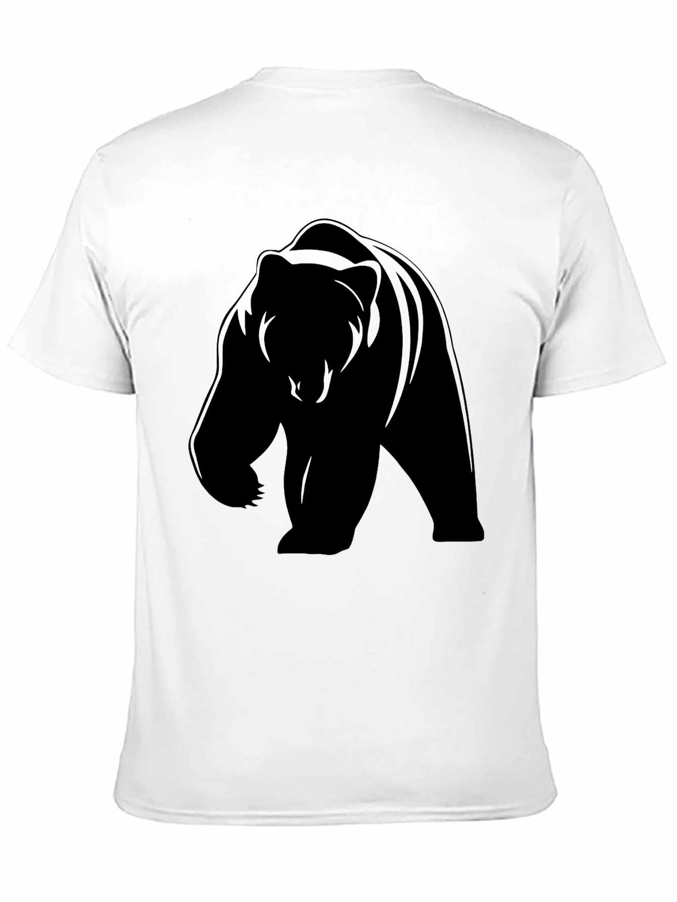 Bear Silhouette Black T-Shirt